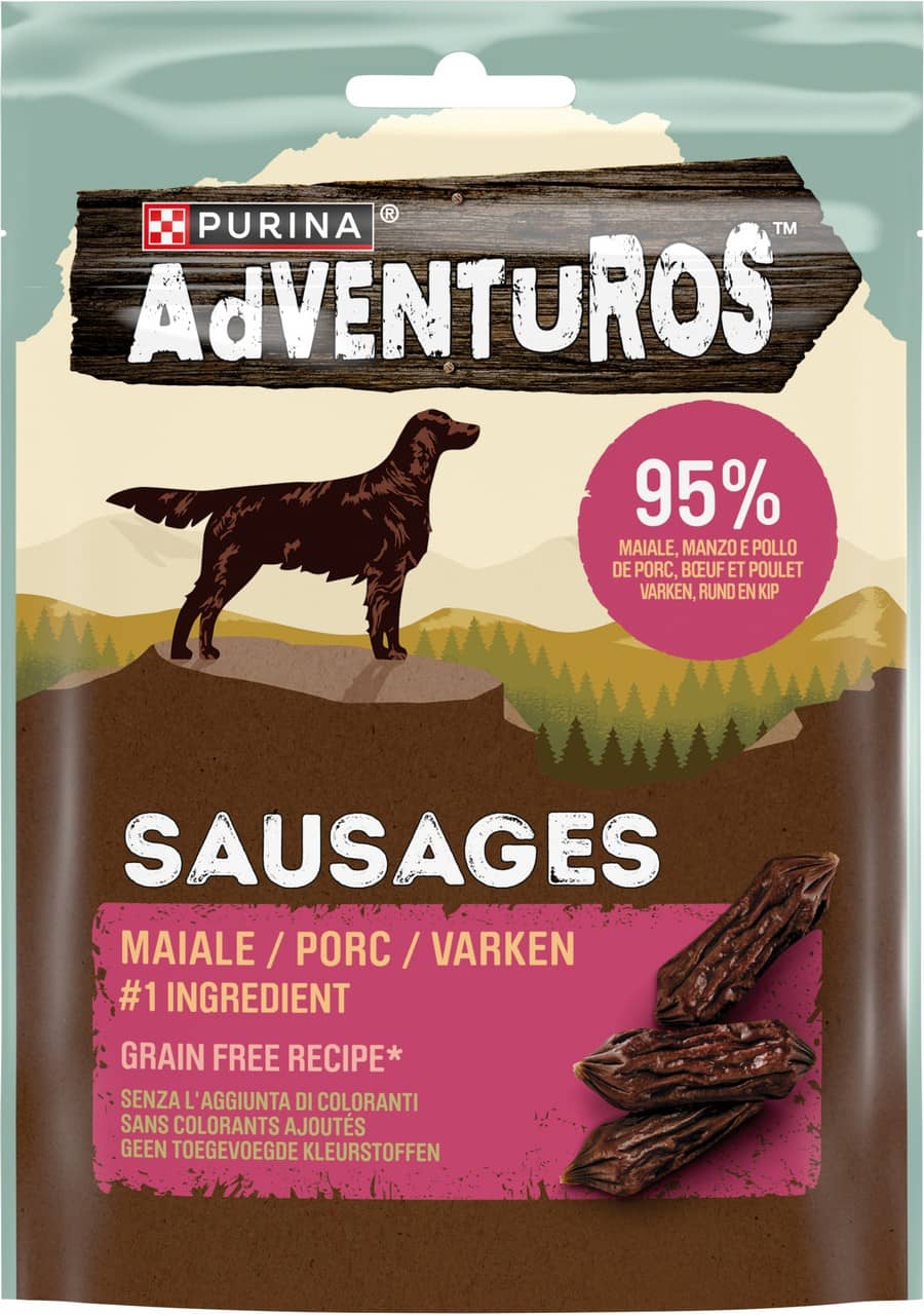 Purina Adventuros High Meat Salsicce al Maiale | Pet Food