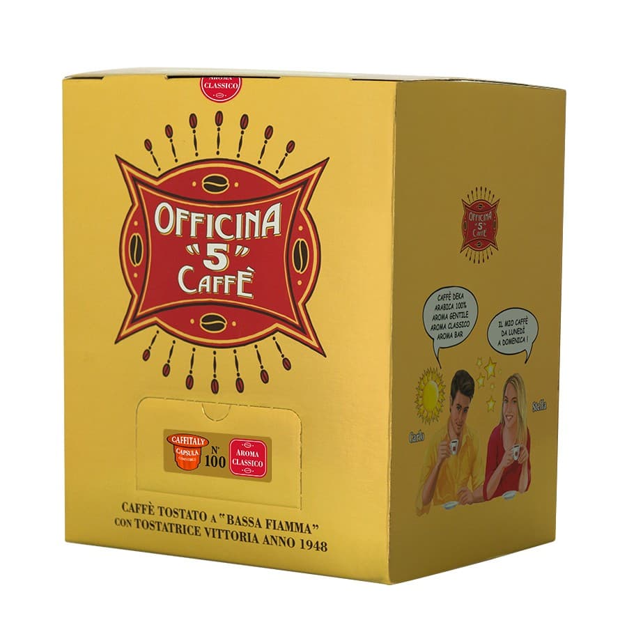 Officina 5 caffè Aroma Classico 100 Cápsulas | Caffitaly, imagem 1