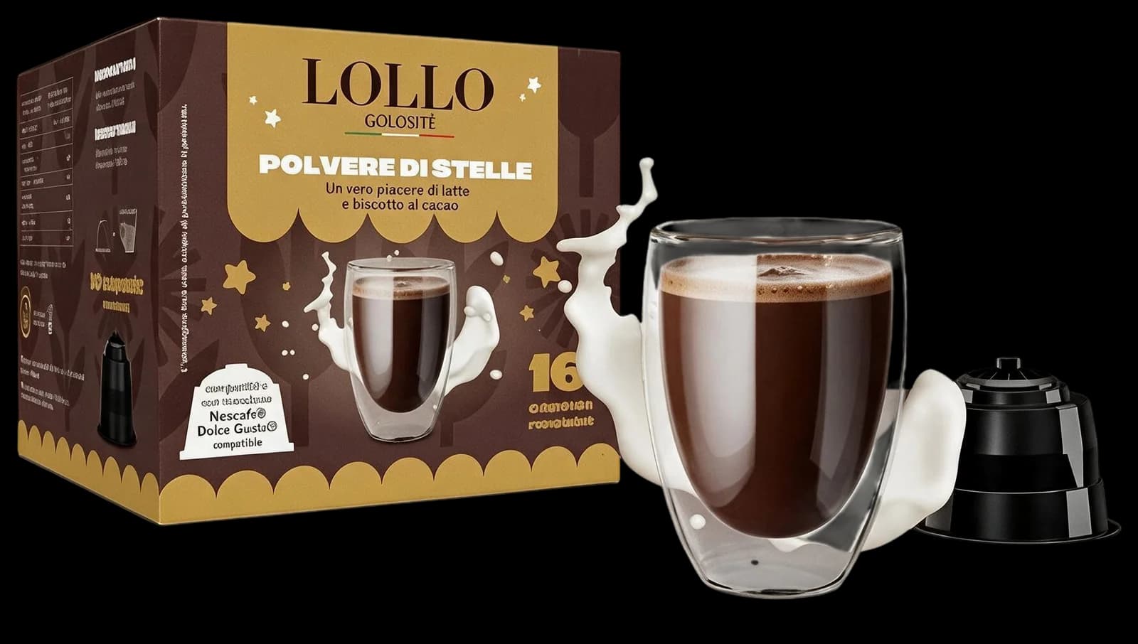 Lollo Cappuccino e Biscotto al Cacao Capsule | Dolce Gusto, immagine 1