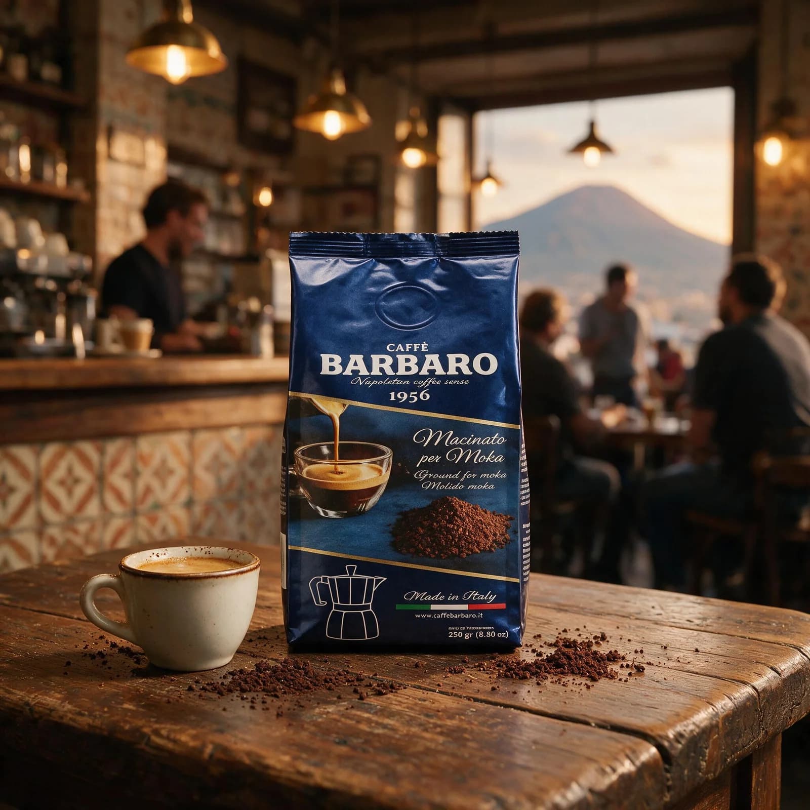 Barbaro Cremoso 250 g Gemalen koffie, afbeelding 2