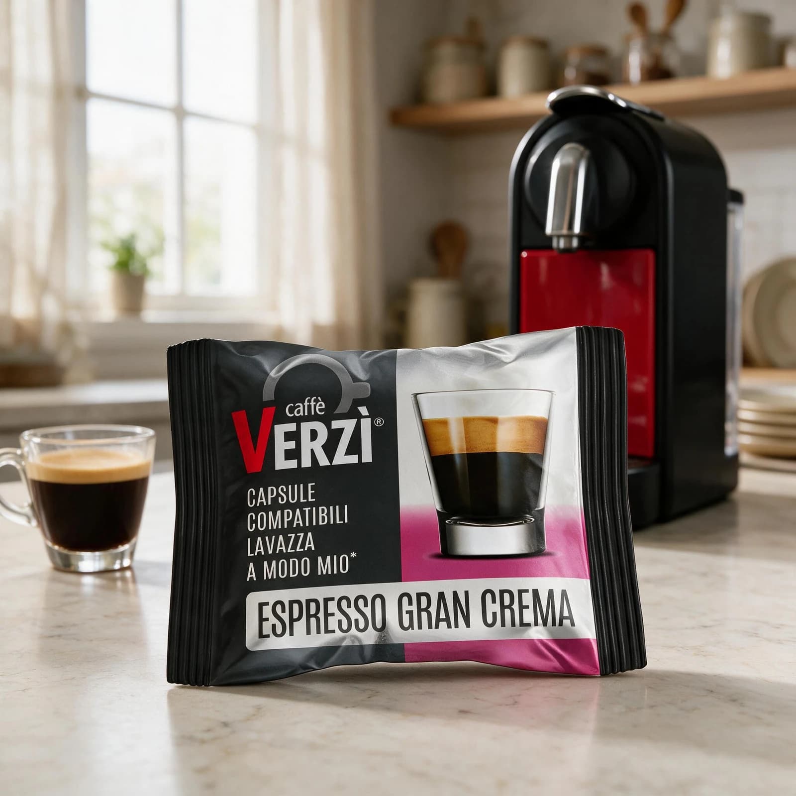 Verzì Gran Crema 100 Capsules | A Modo Mio, image 3