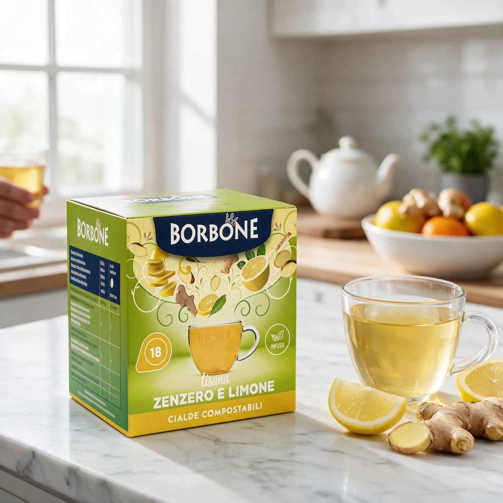 Borbone Tisana Zenzero e Limone Cialde | ESE 44mm, immagine 3
