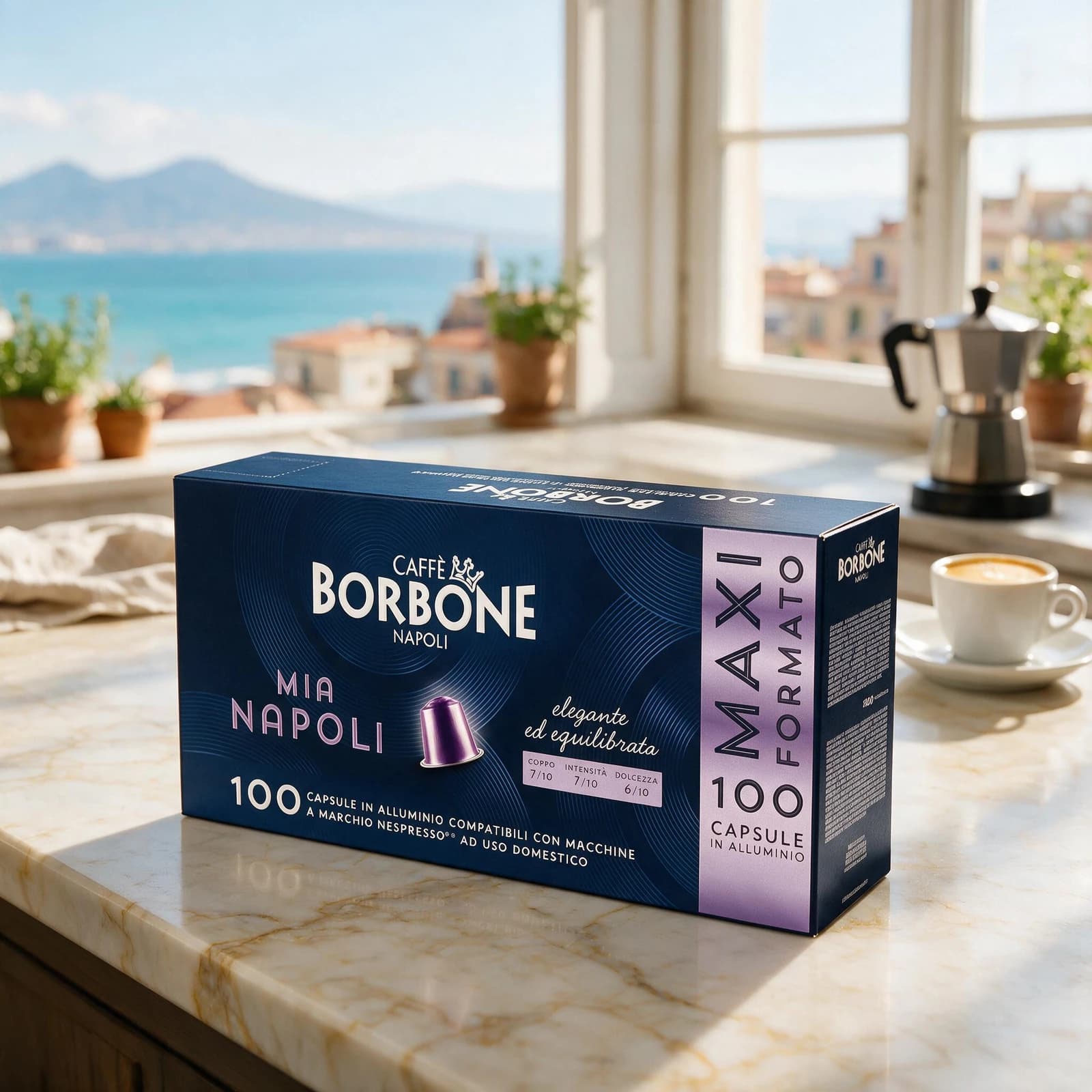Borbone Mia Napoli Alluminio 100 Capsules | Nespresso, image 3