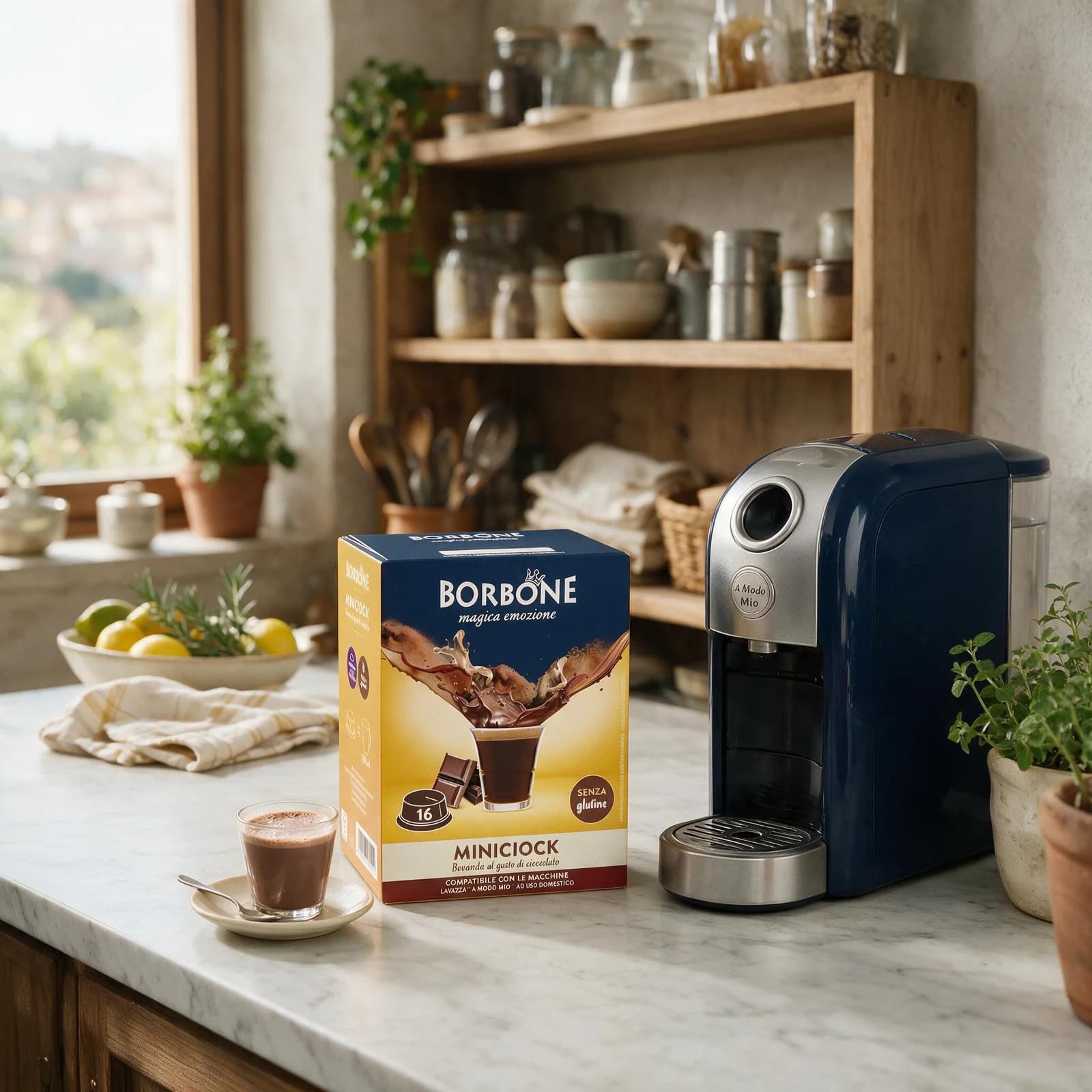 Borbone Miniciok Cioccolata Capsule | A Modo Mio, immagine 3
