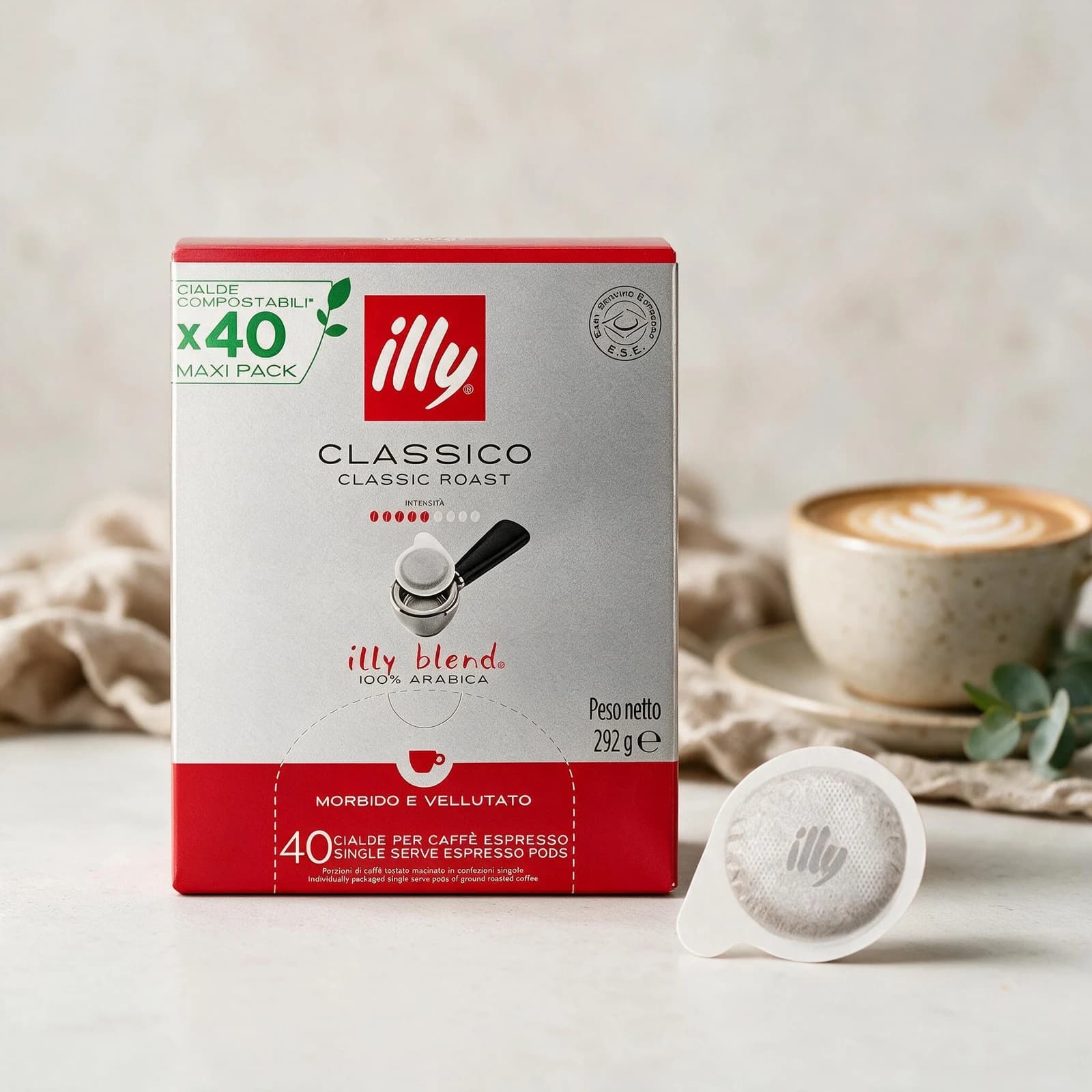 Illy Classico 40 Pods | ESE 44mm, image 4