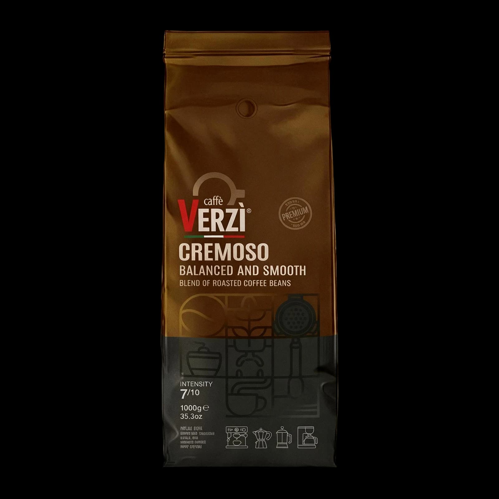 Verzì Cremoso Ground Coffee, image 1