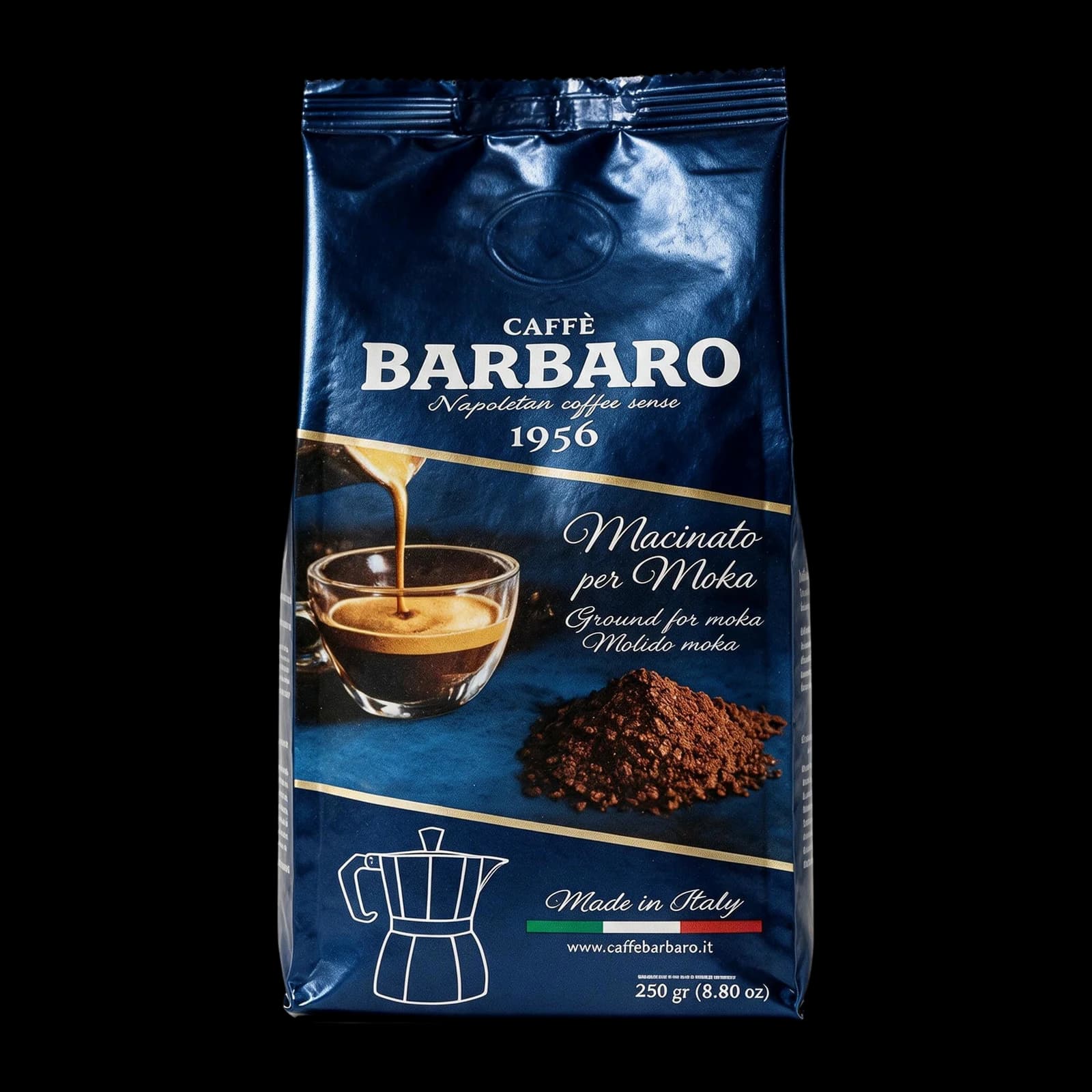Barbaro Cremoso 250 g Gemalen koffie, afbeelding 1
