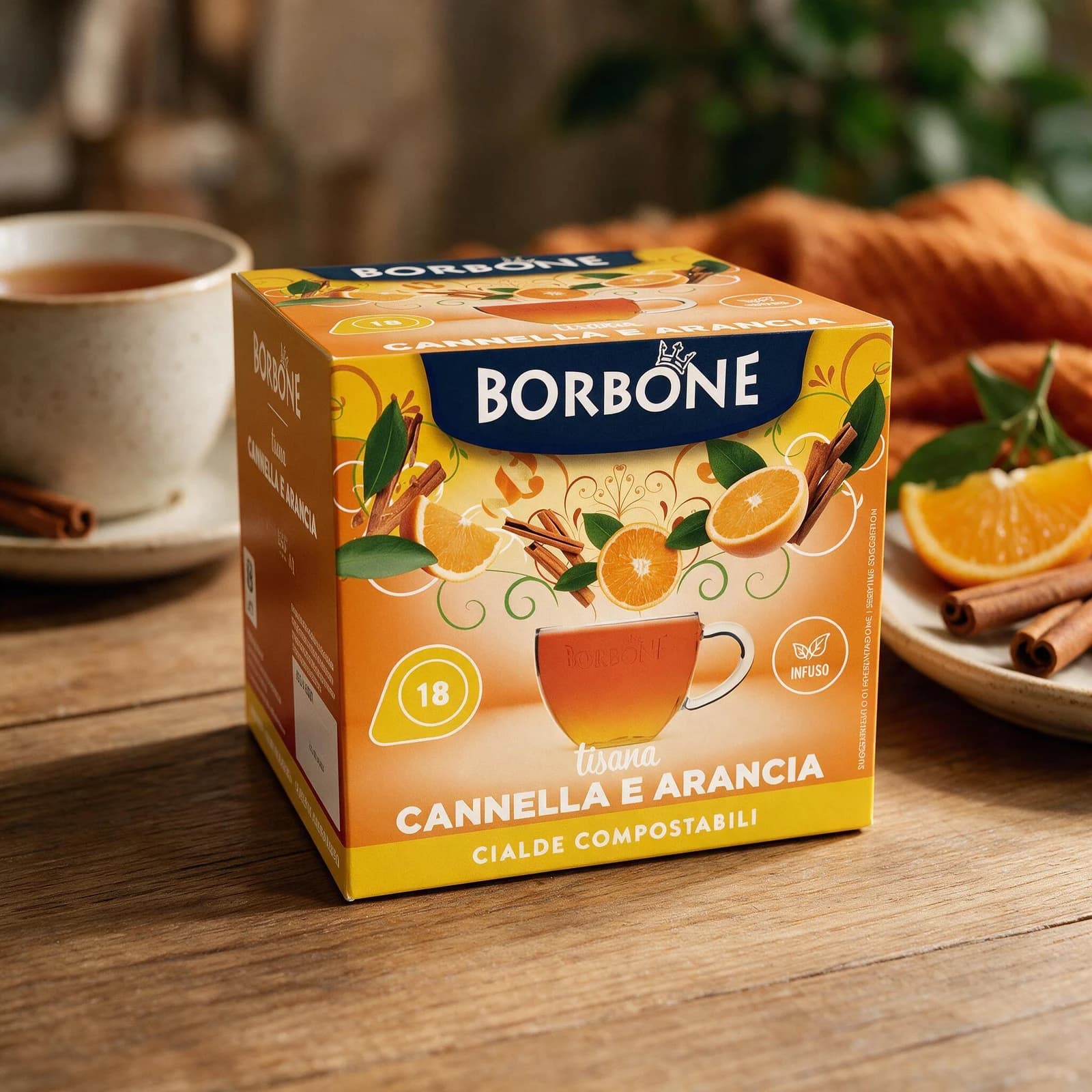 Borbone Tisana Cannella e Arancia Cialde | ESE 44mm, immagine 3