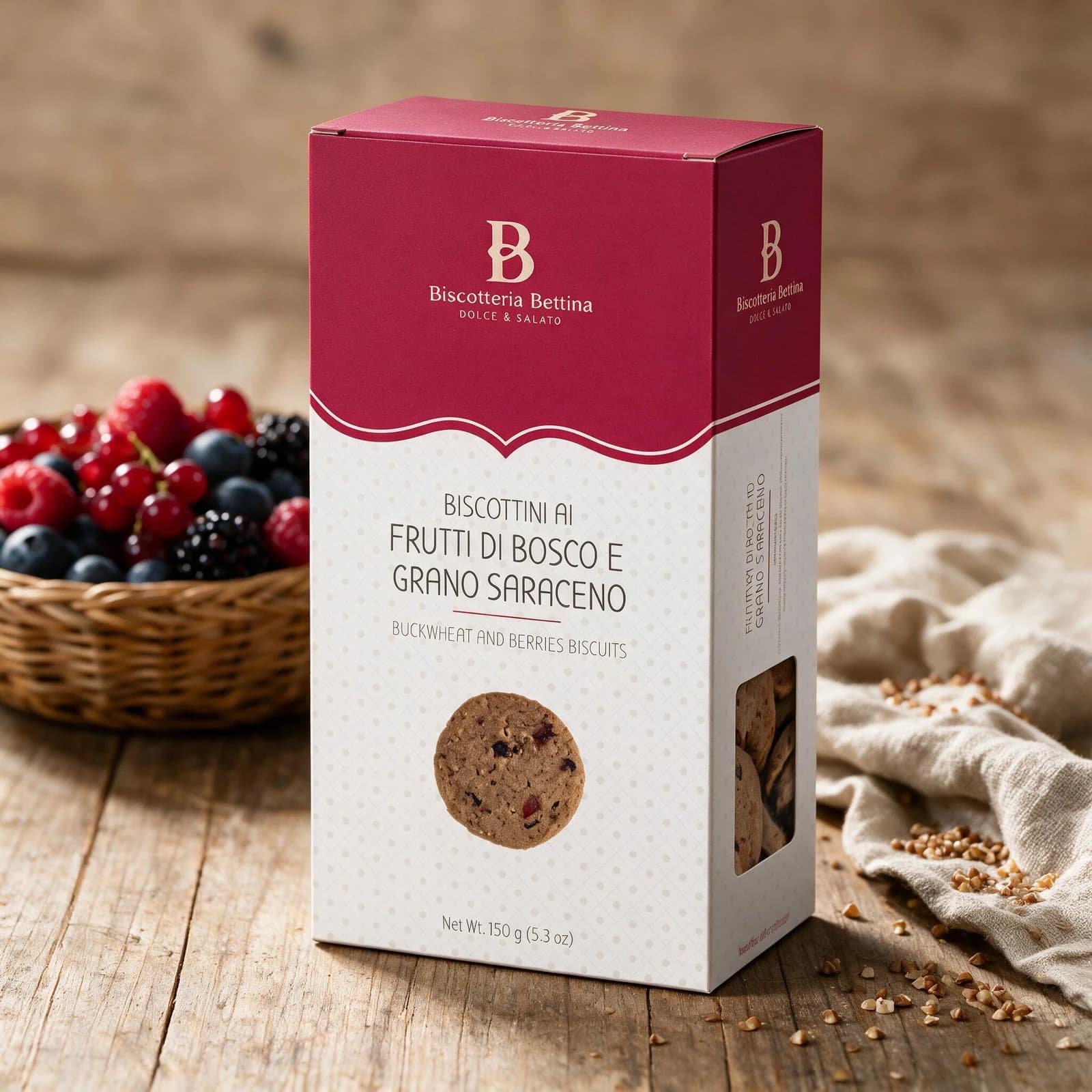Biscotteria Bettina Frutti di Bosco e Grano Saraceno | Dolci, immagine 3