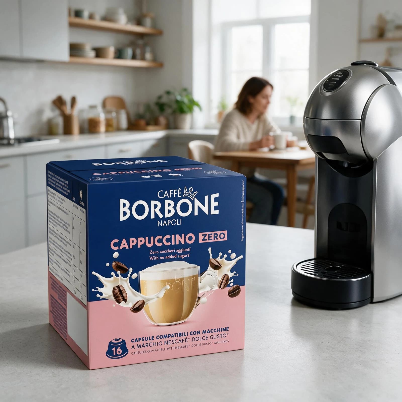 Borbone Cappuccino Zero Capsule: Senza Zuccheri | Dolce Gusto, immagine 2