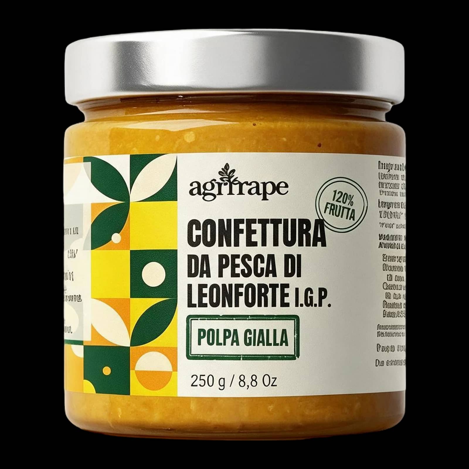 Agrirape Confitura de Melocotón Amarillo de Leonforte IGP | Dulces