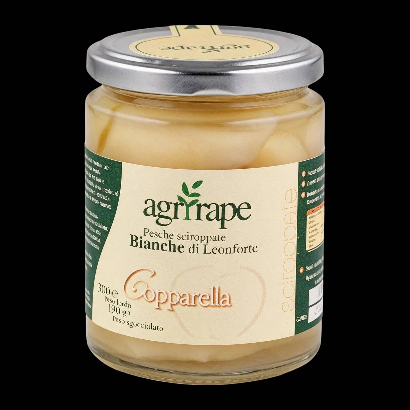 Agrirape Melocotones blancos en almíbar IGP Leonforte | Dolci