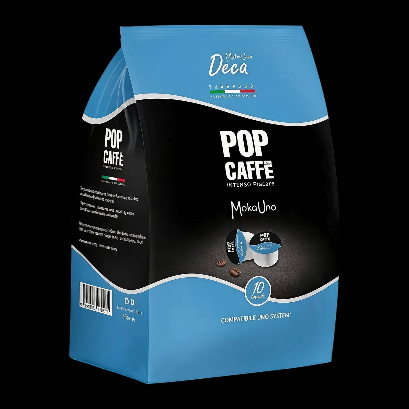 Pop Caffè Decaffeinato 10 Capsules | Uno System