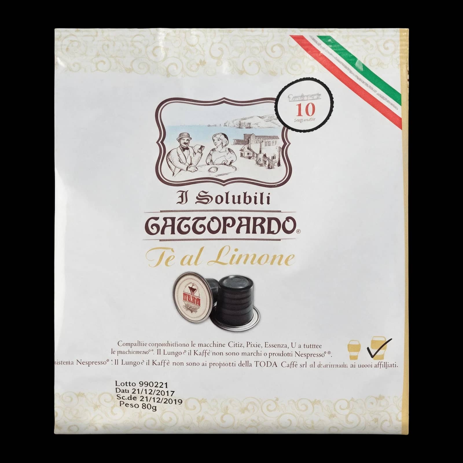 To.Da Caffè Gattopardo The al Limone 10 Capsules | Nespresso