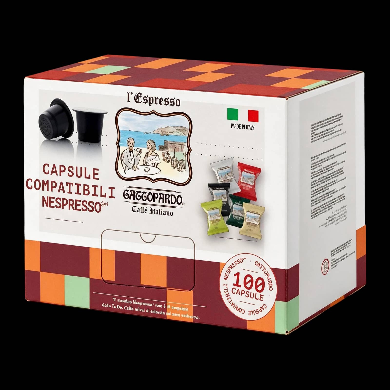 To.Da Caffè Gattopardo Dek 100 Capsules | Nespresso