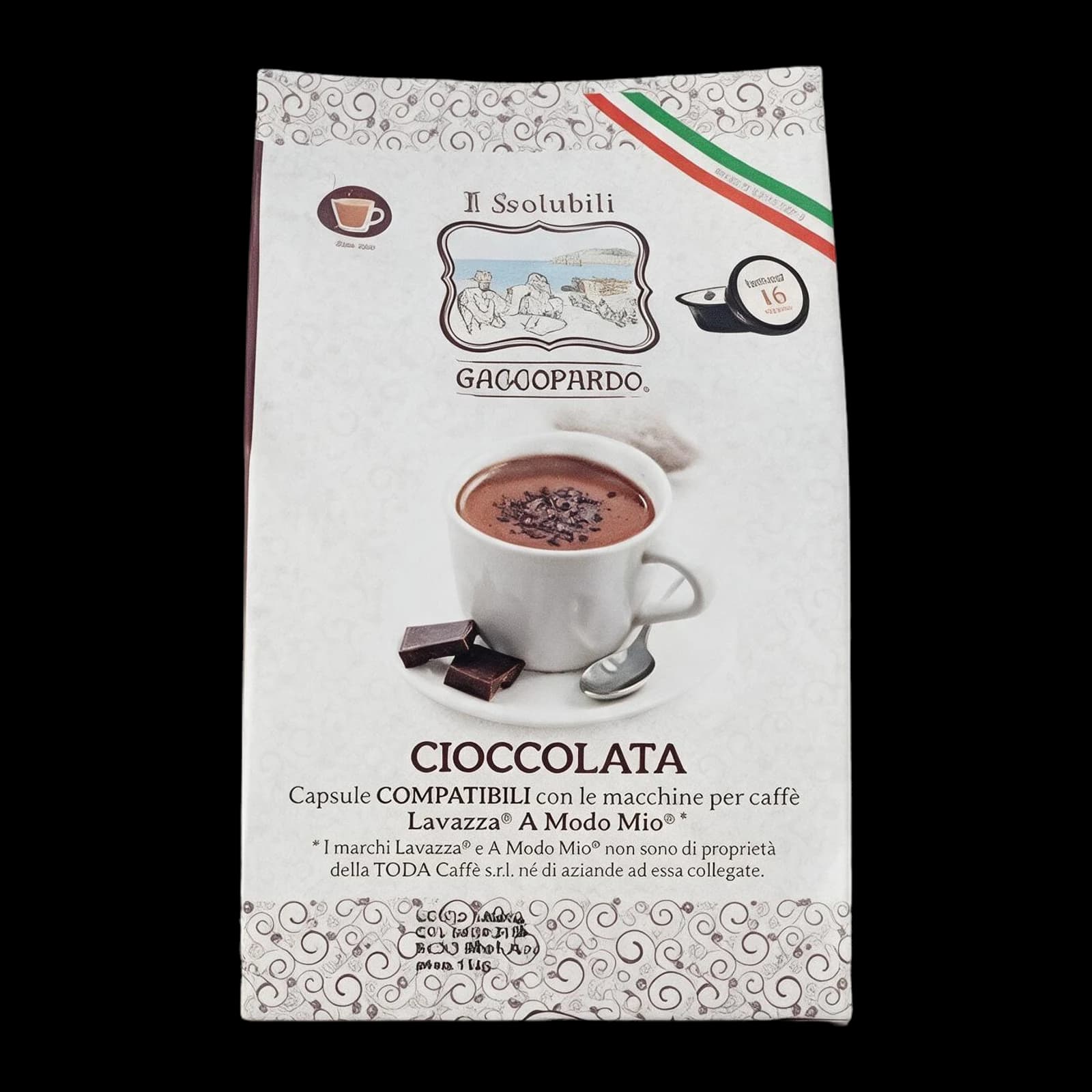 To.Da Caffè Gattopardo Cioccolata Capsule | A Modo Mio, immagine 1