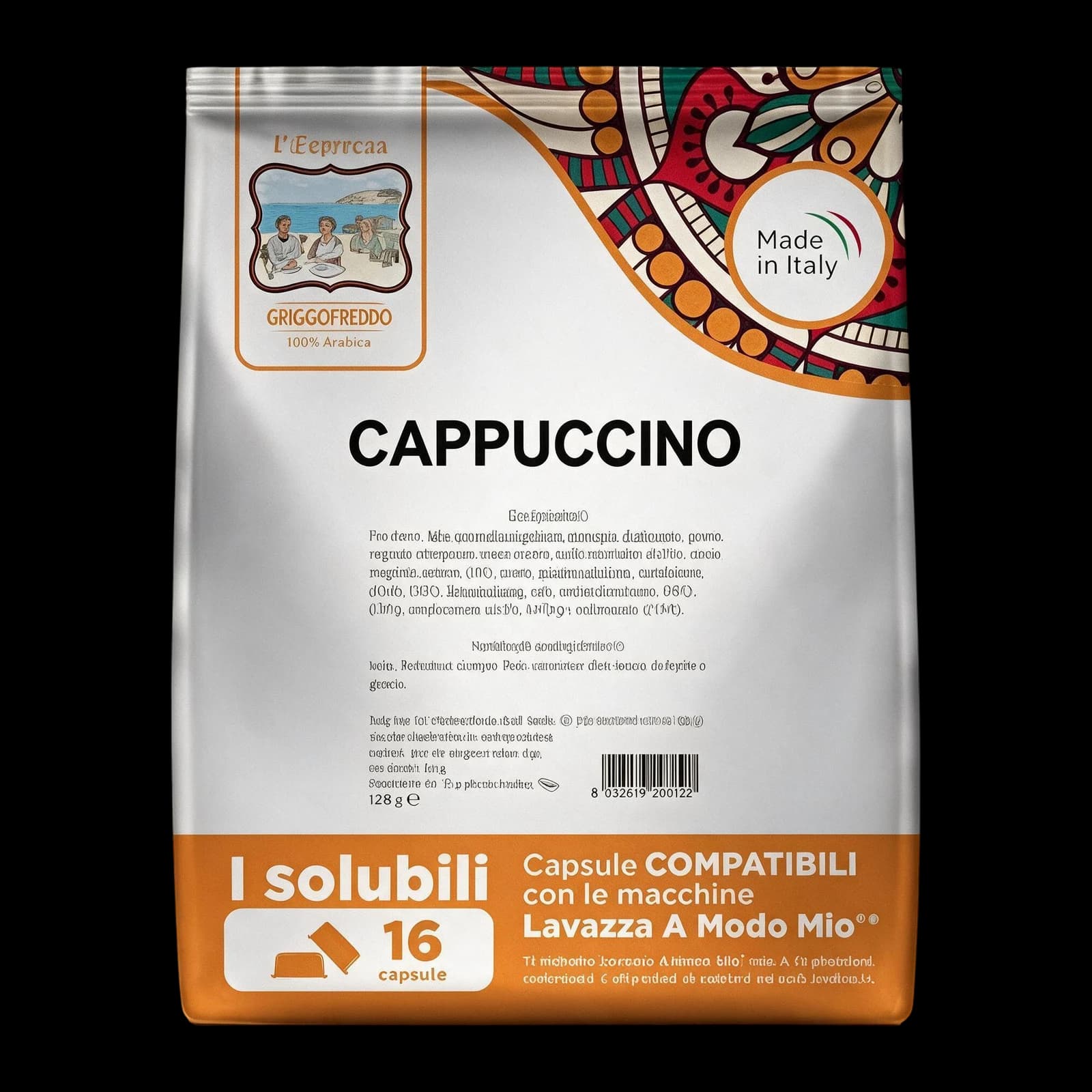 To.Da Caffè Gattopardo Cappuccino Capsule | A Modo Mio, immagine 1