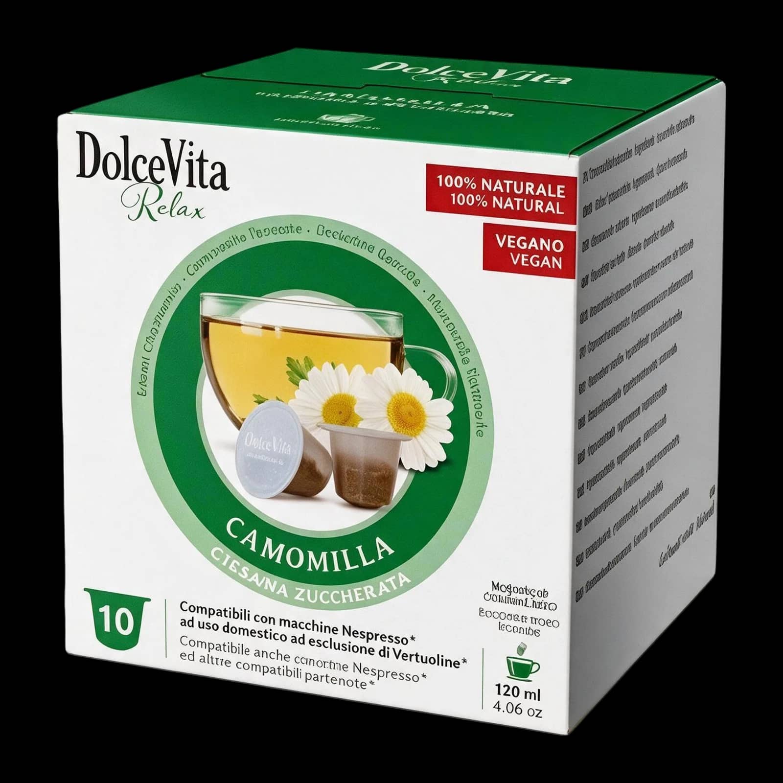 Dolce Vita Chamomile 10 Capsules: Sweetened Herbal Tea | Nespresso