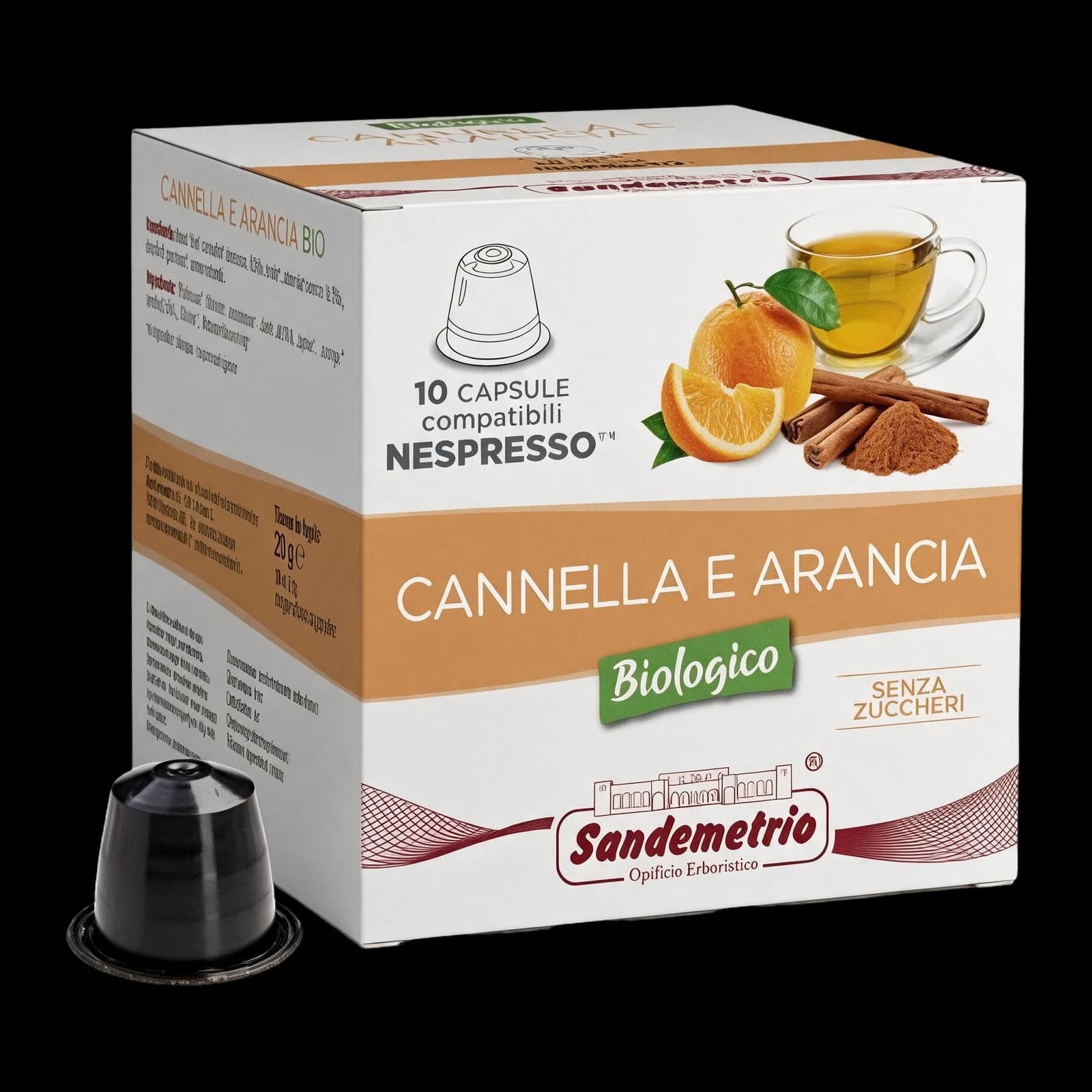 SanDemetrio Cannella e Arancia Bio Capsule | Nespresso, immagine 1