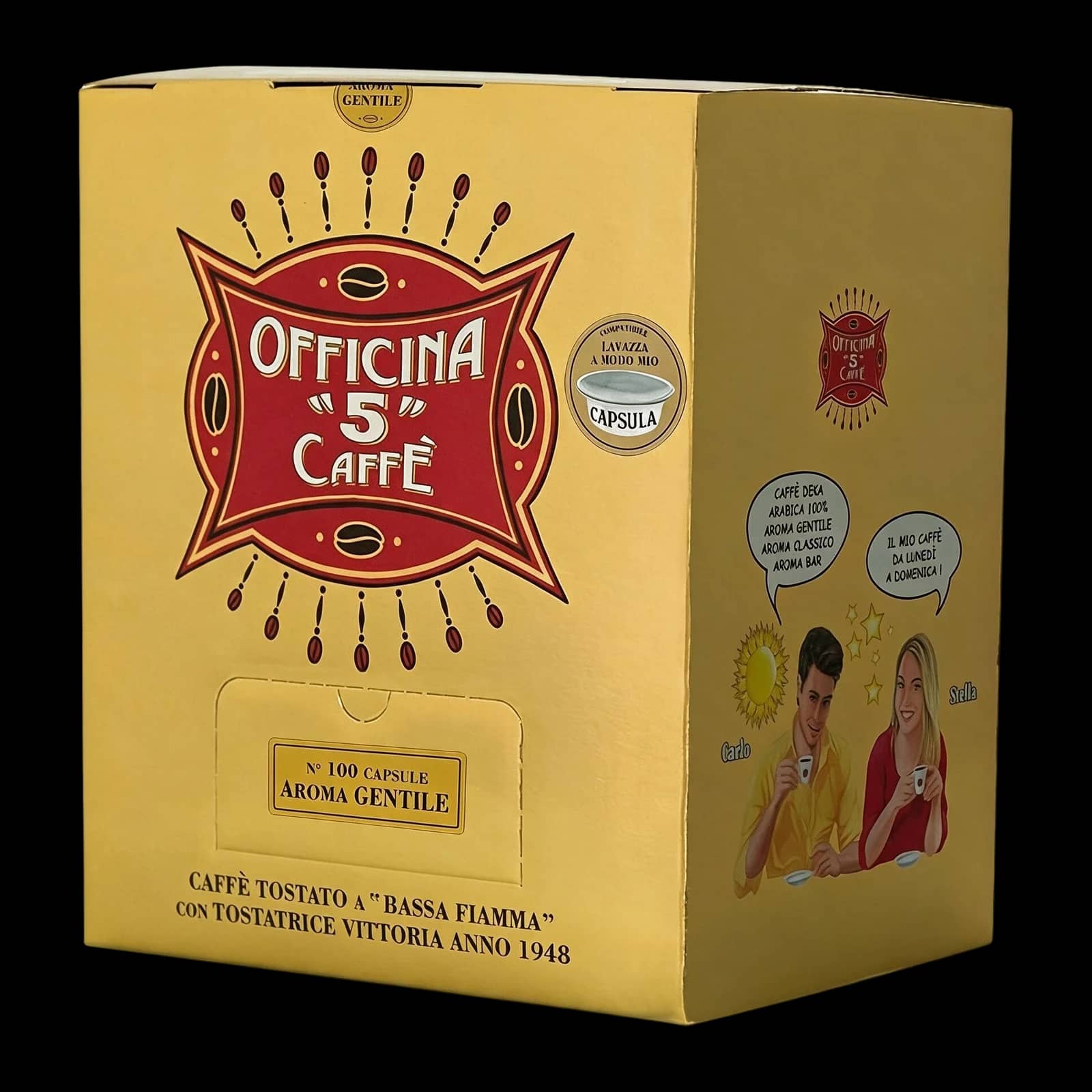 Officina 5 caffè Aroma Gentile 100 Cápsulas | A Modo Mio