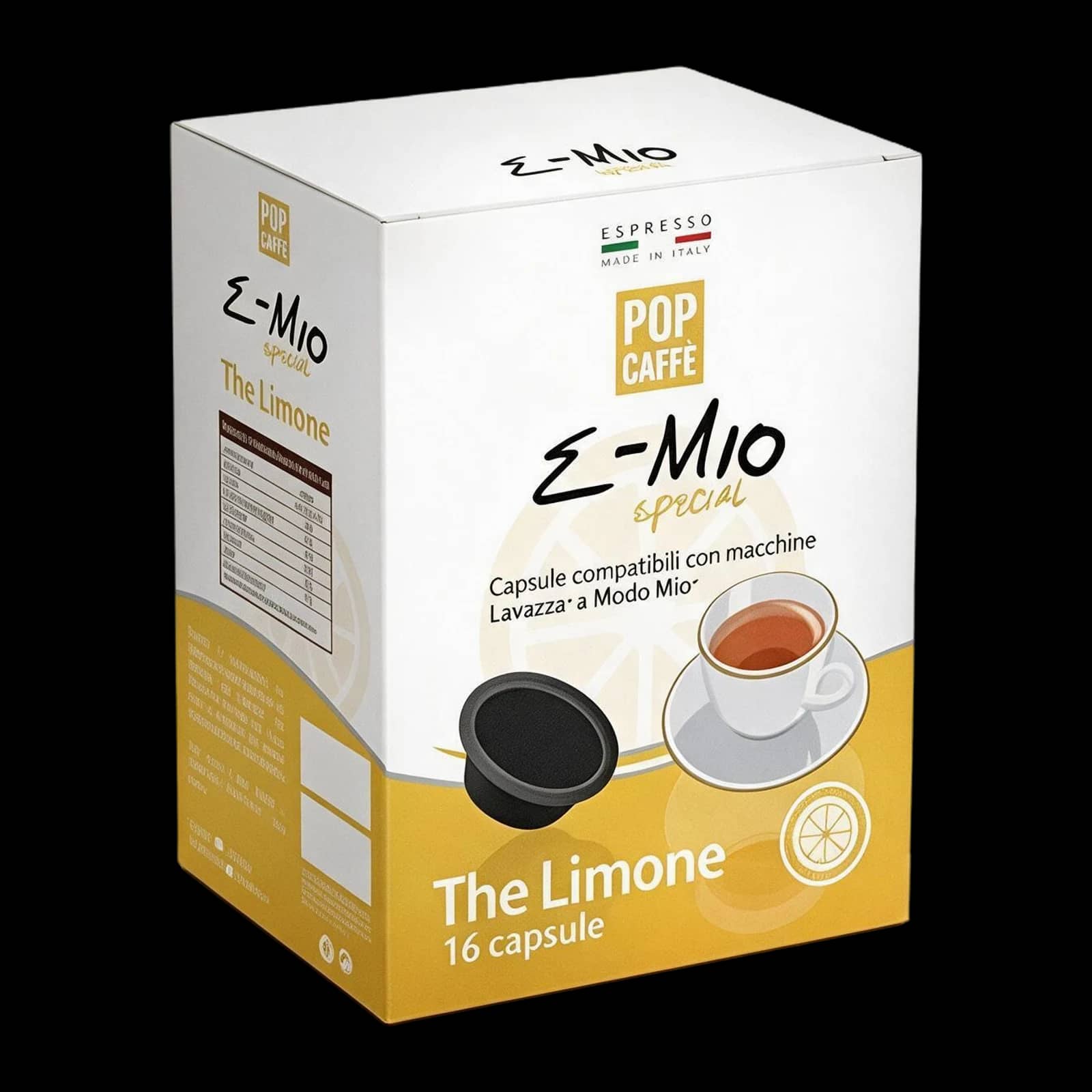 Pop Caffè Lemon Tea 16 Capsules | Lavazza A Modo Mio