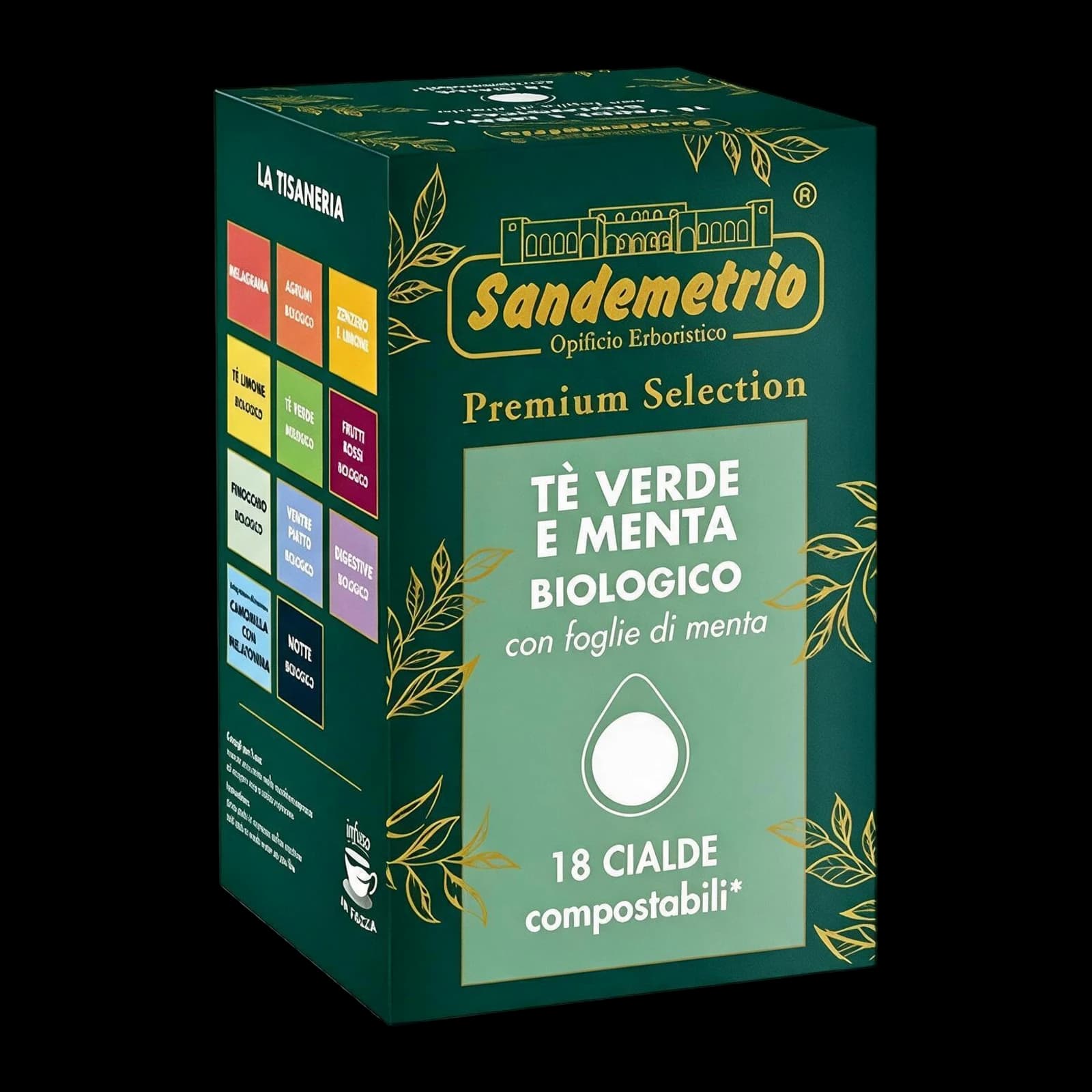 SanDemetrio Tè Verde e Menta Cialde | ESE 44mm, immagine 1