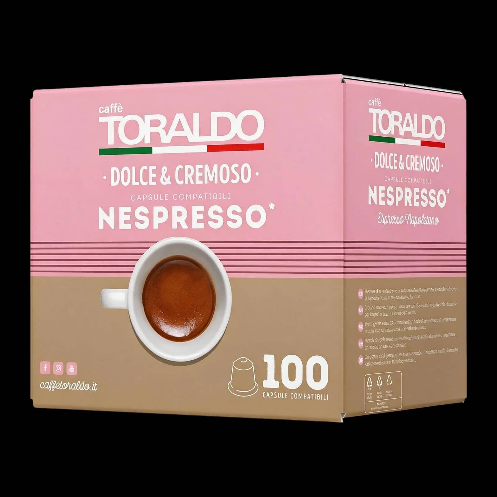 Toraldo Dolce e Cremoso 100 Cápsulas | Nespresso
