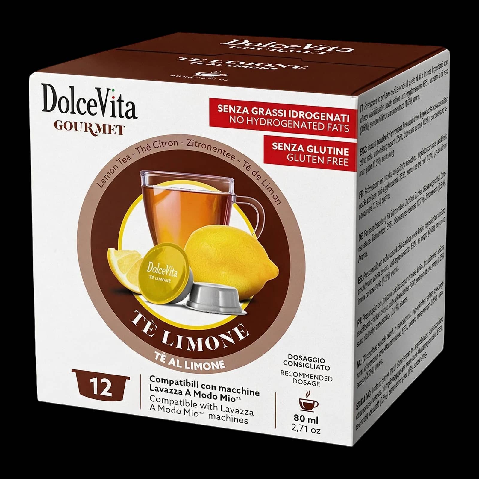 Dolce Vita Lemon Tea 12 Capsules | Lavazza A Modo Mio