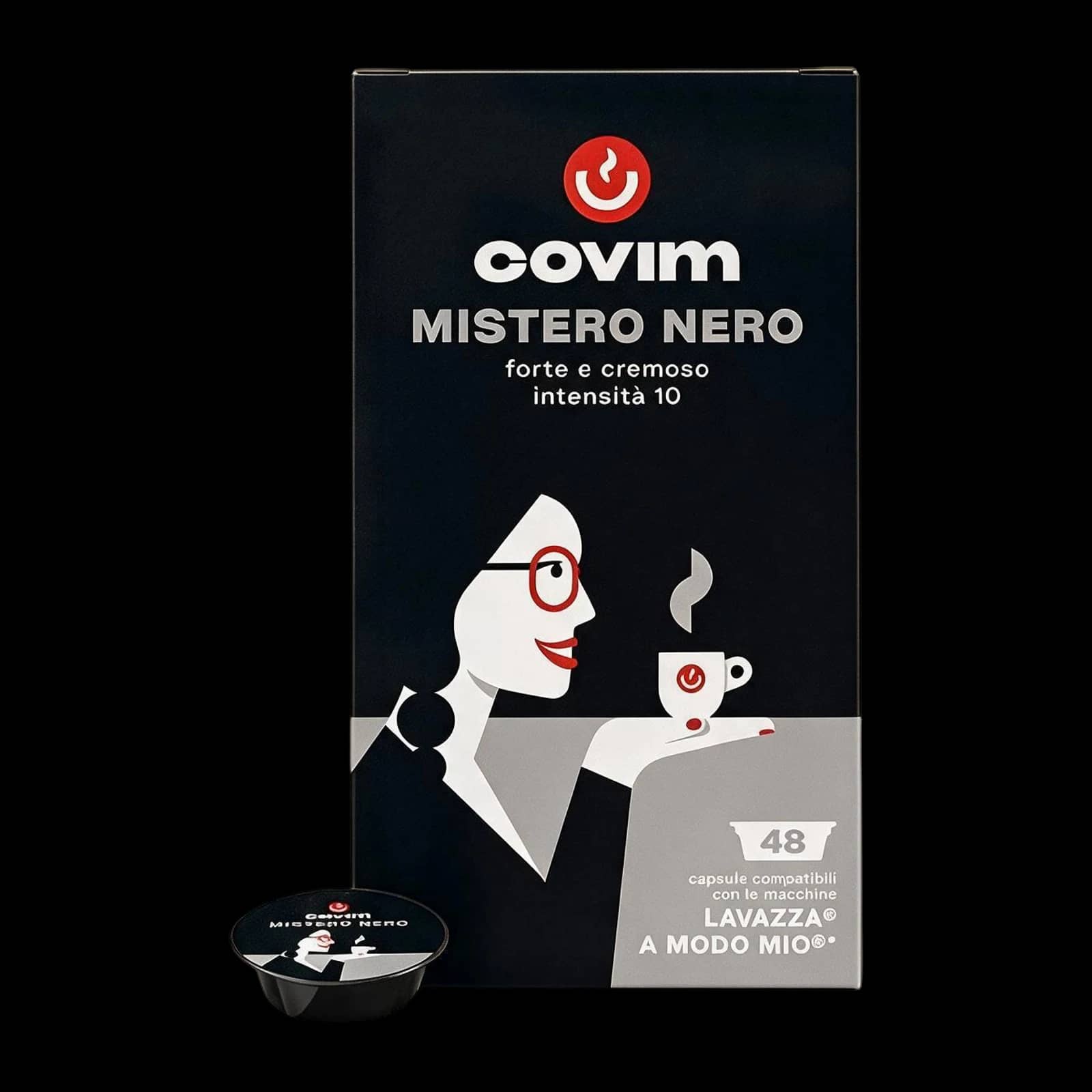 Covim Mistero Nero 48 Capsules | A Modo Mio
