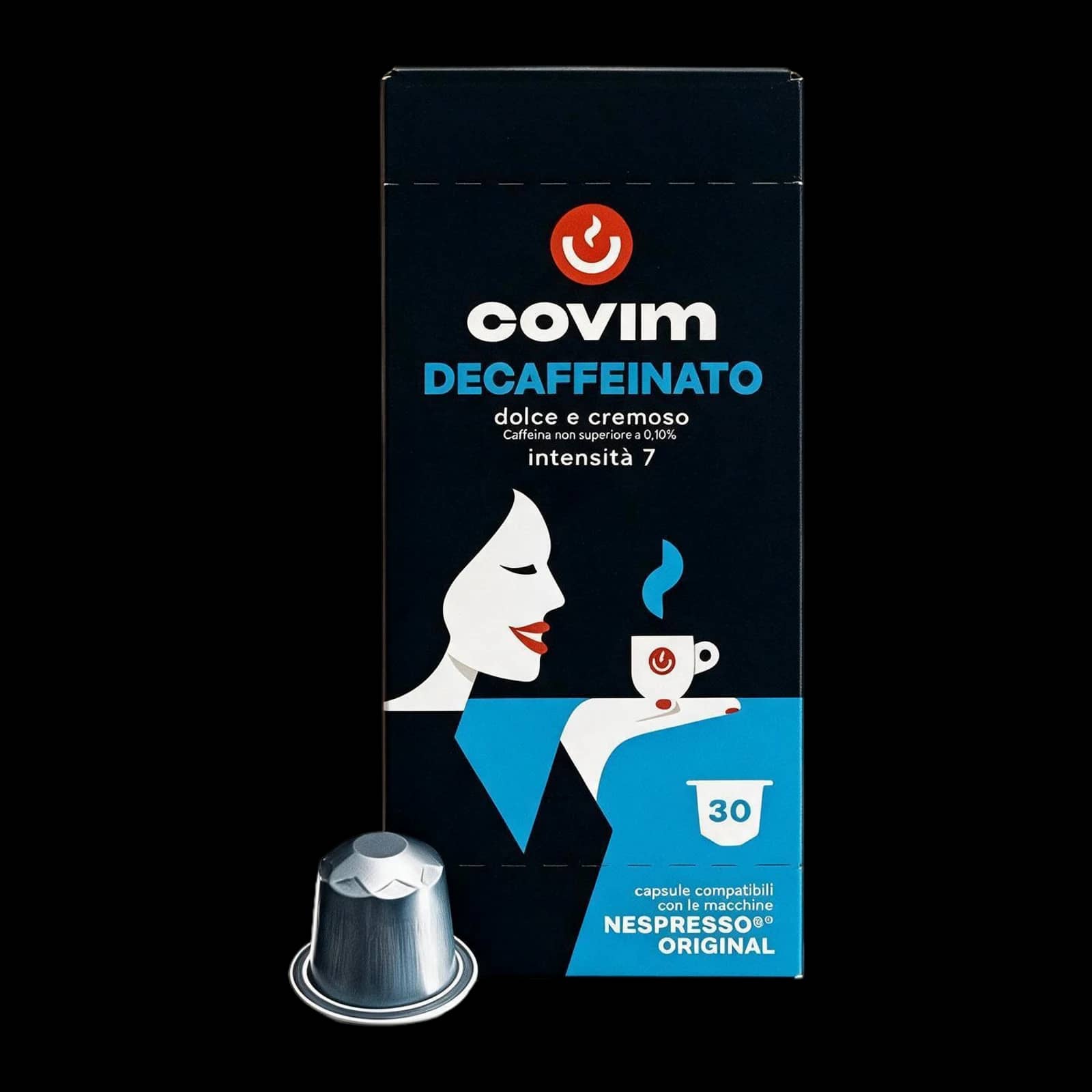 Covim Decaffeinato 30 Capsules | Nespresso