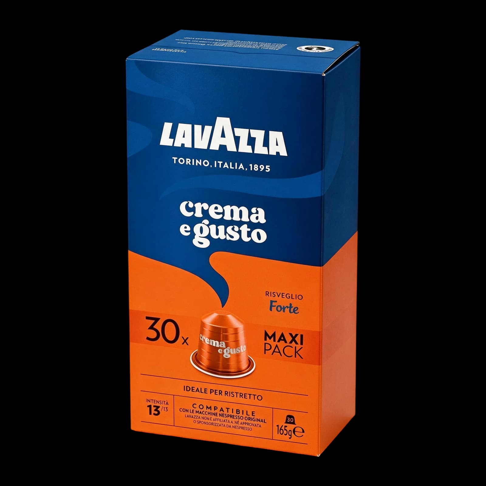 Lavazza Crema & Gusto Forte 30 Capsules | Nespresso, image 1