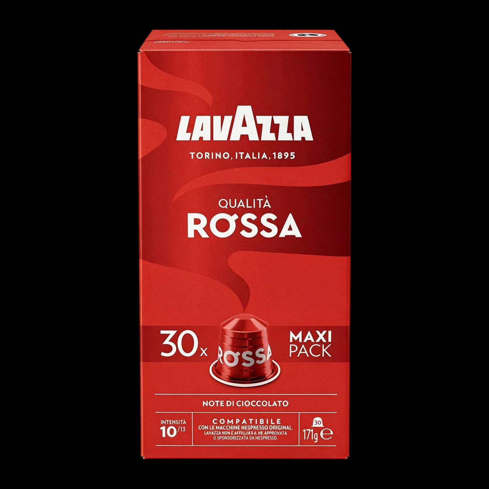 Lavazza Qualità Rossa 30 Capsules | Nespresso, image 1