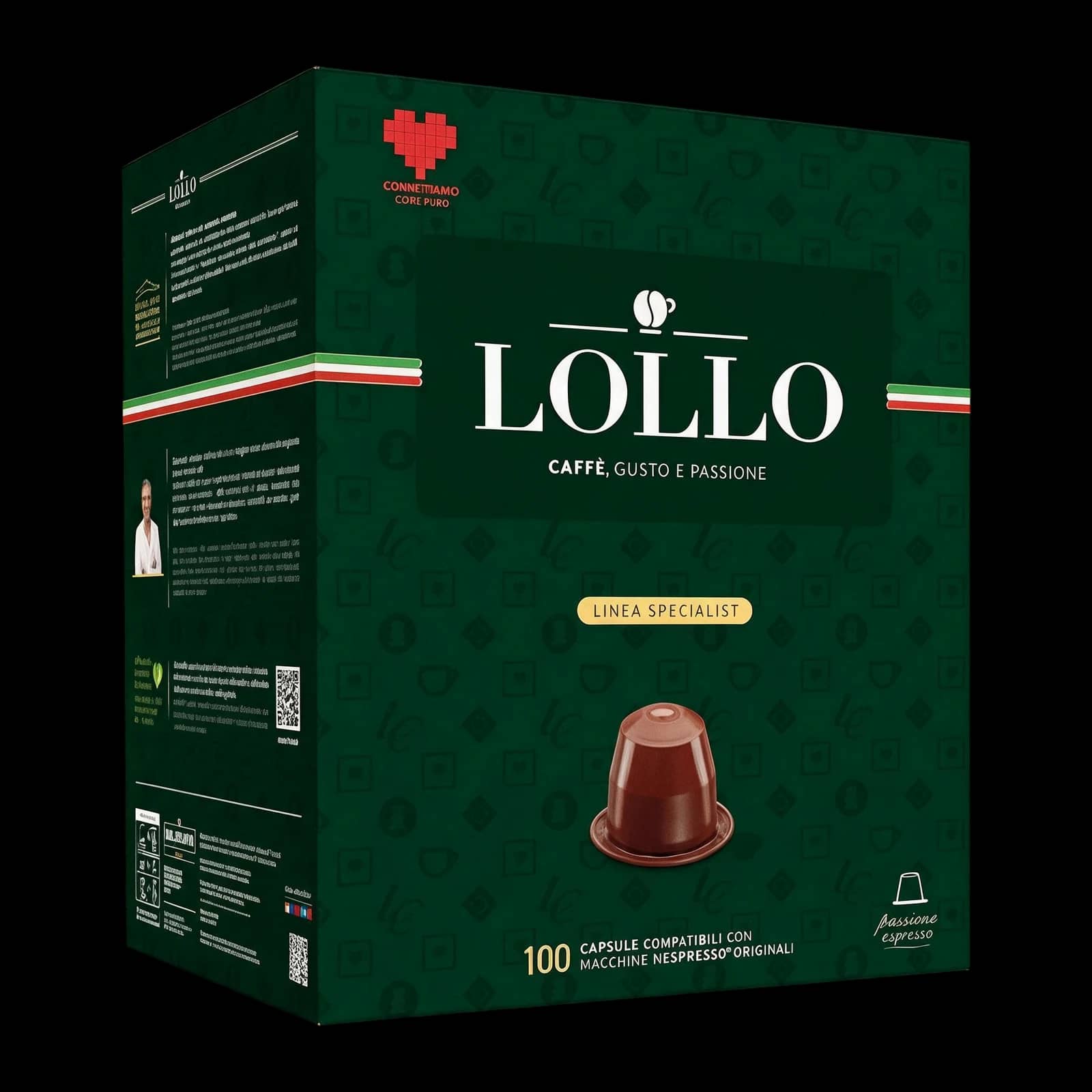 Lollo Dek Espresso 100 Capsules | Nespresso