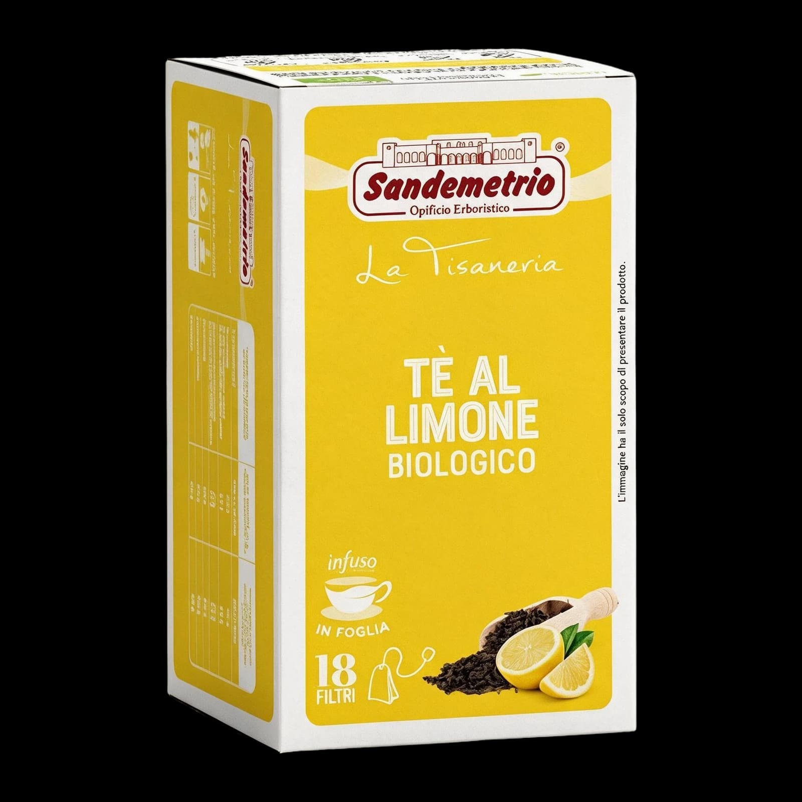 SanDemetrio Infuso Lemon Black Tea Bio Filtri | Bustine, immagine 1