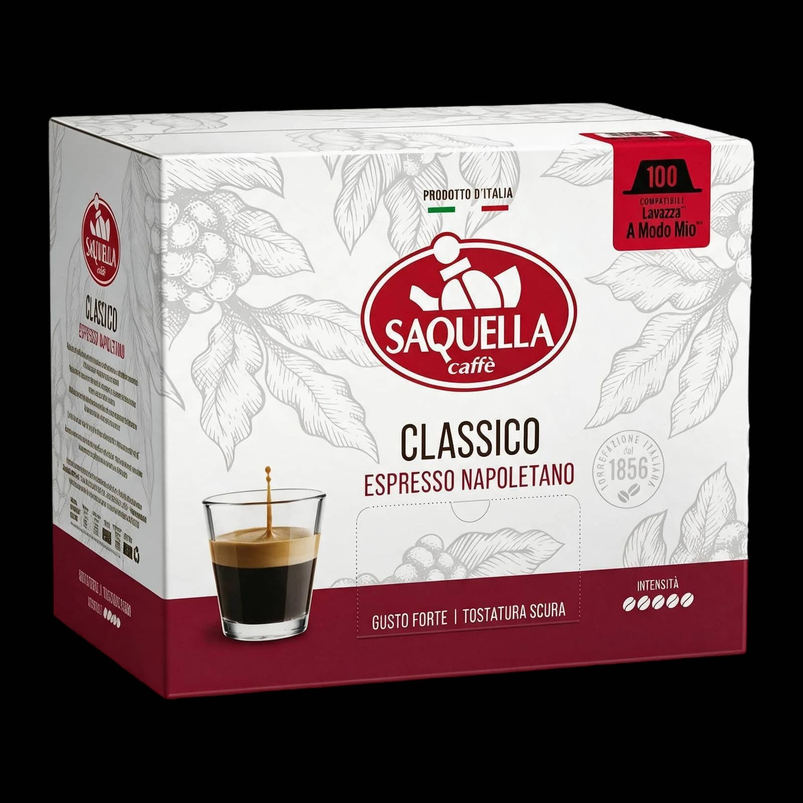 Saquella Classico 100 Capsules | Lavazza A Modo Mio