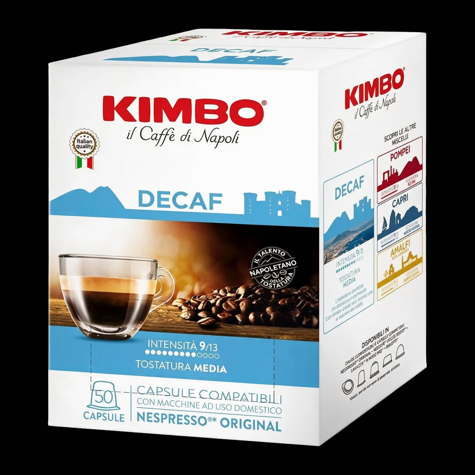 Kimbo Decaffeinato 50 Capsules | Nespresso