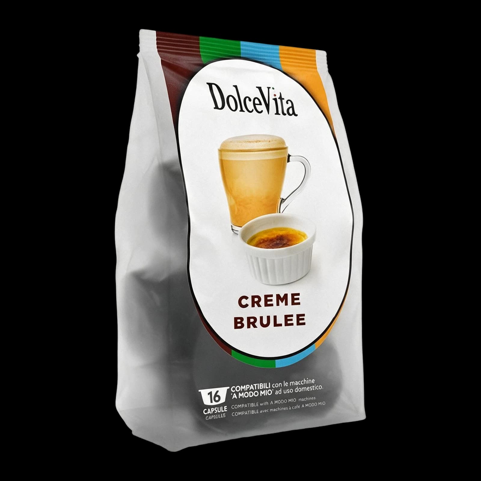 Dolce Vita Creme Brûlée 16 Kapseln | A Modo Mio, Bild 1