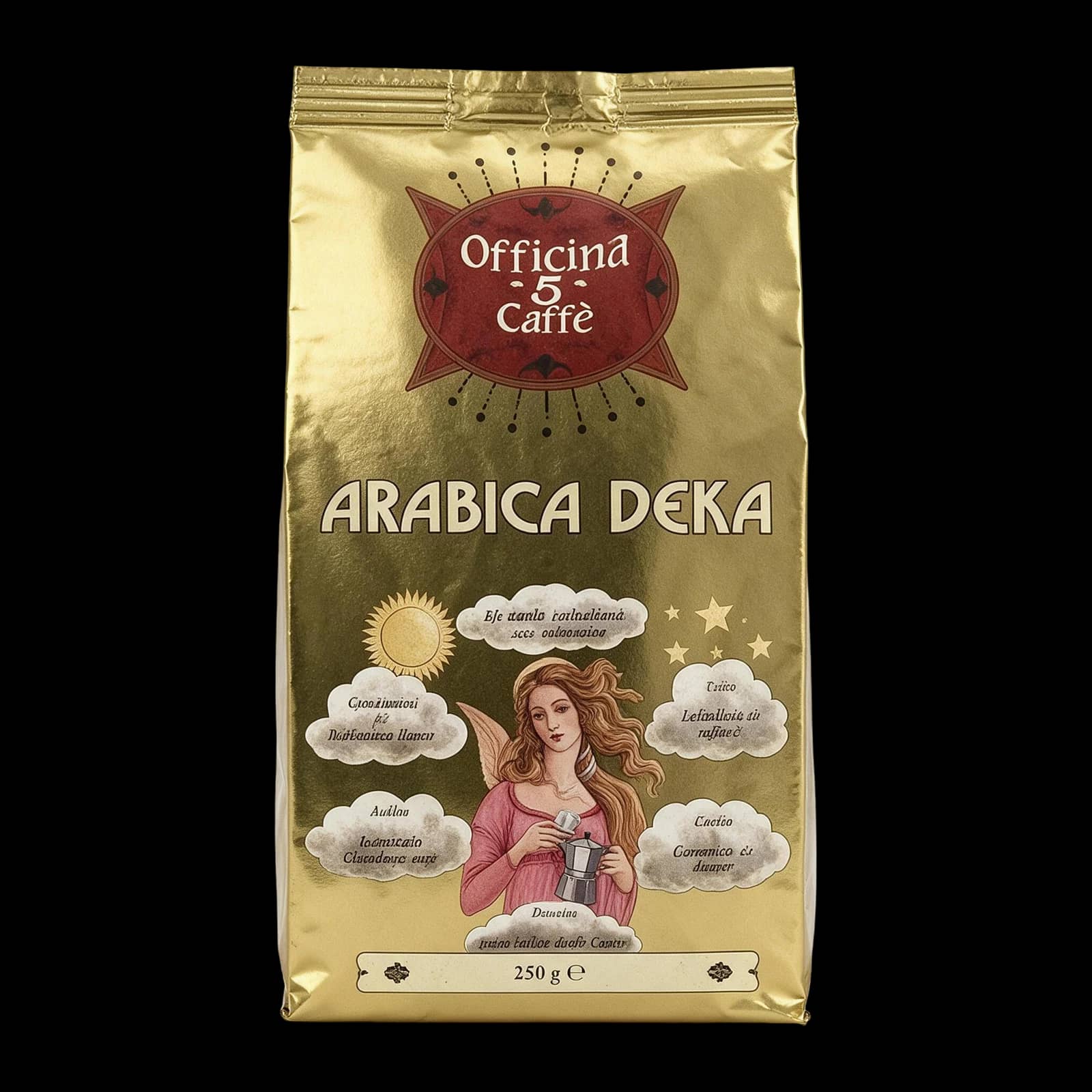 Officina 5 caffè Décaféiné Moka 250 g Café moulu