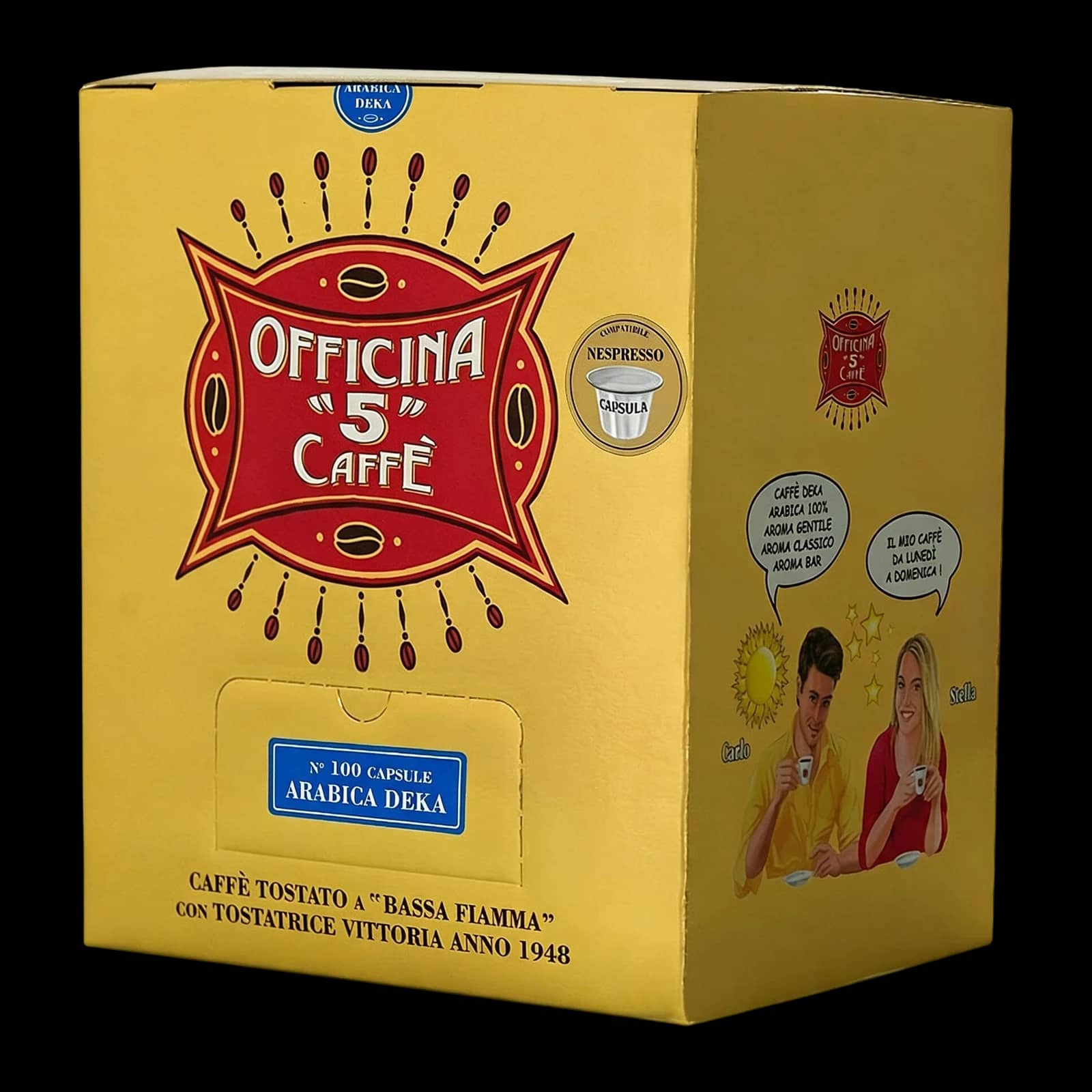 Officina 5 caffè Decaffeinated 100 Capsules | Nespresso