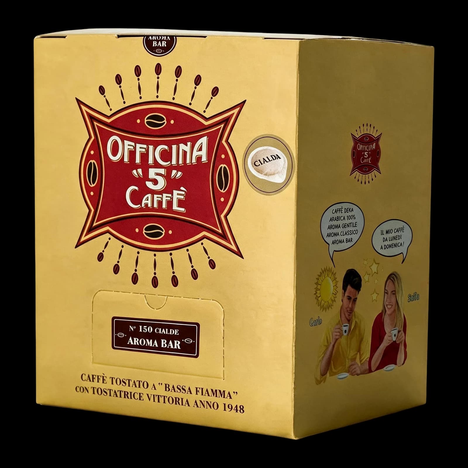 Officina 5 caffè Aroma Bar 100 Pods | ESE 44mm, image 1