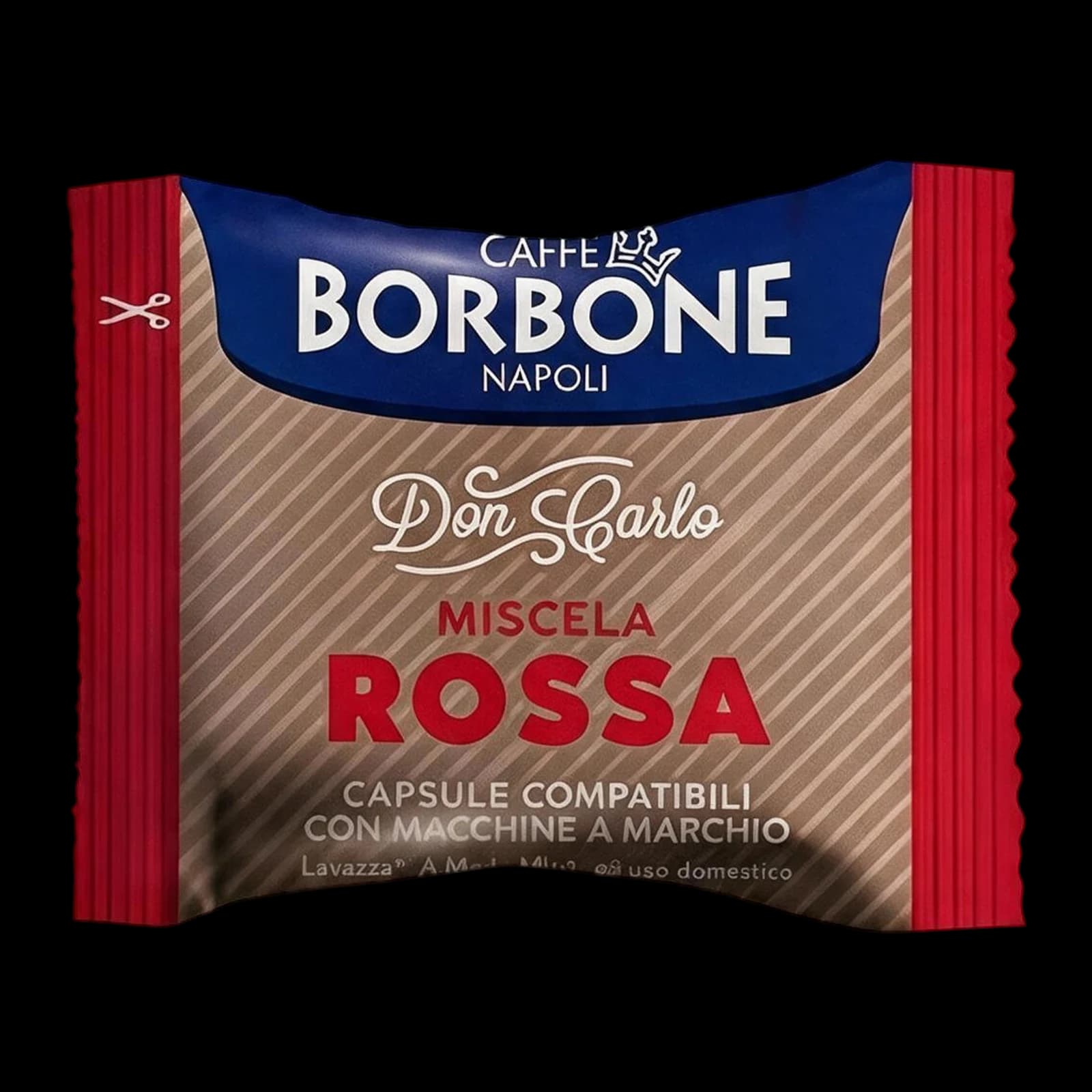 Borbone Don Carlo Red 100 Capsules, Compostable | A Modo Mio, image 1