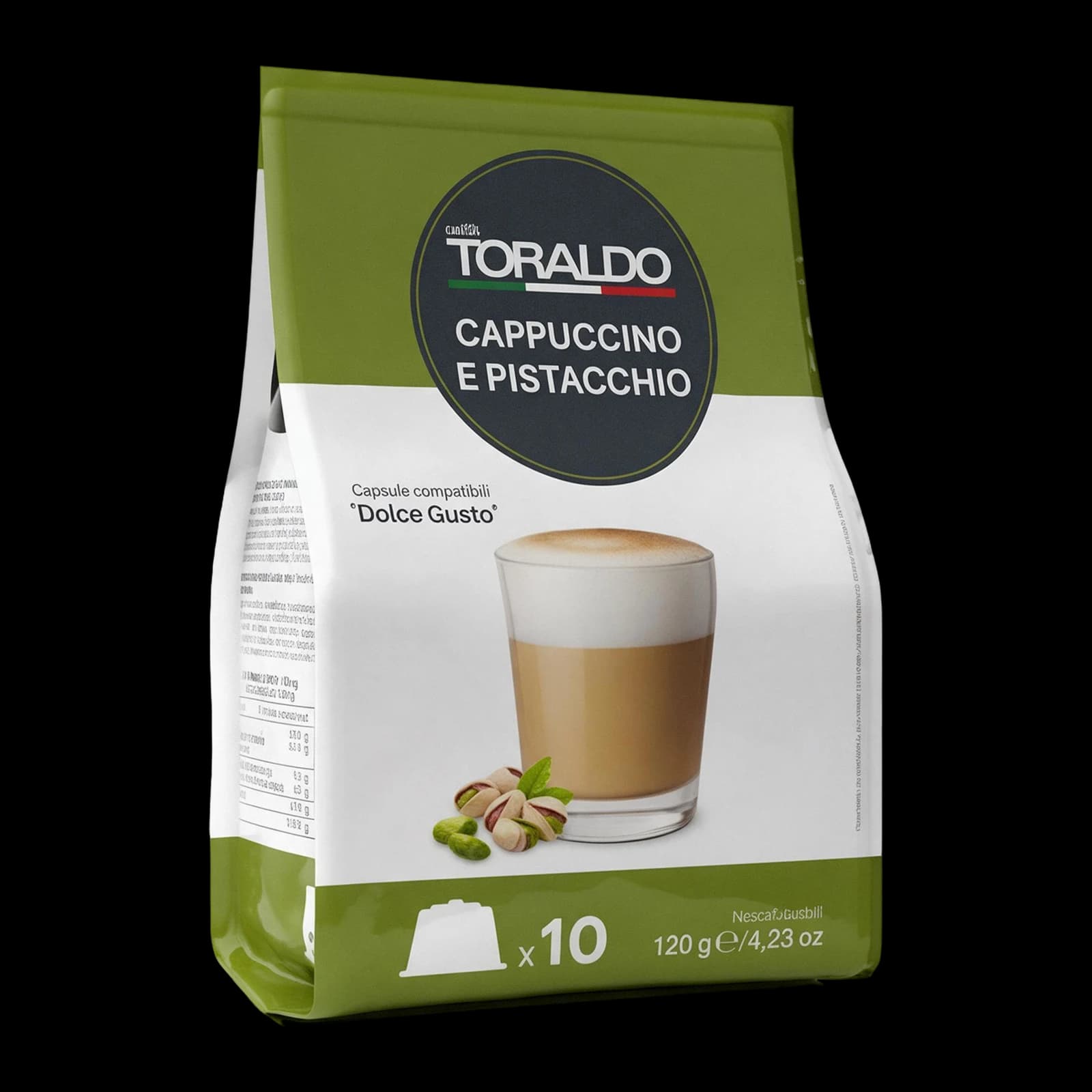 Toraldo Pistachio Cappuccino 10 Capsules | Dolce Gusto