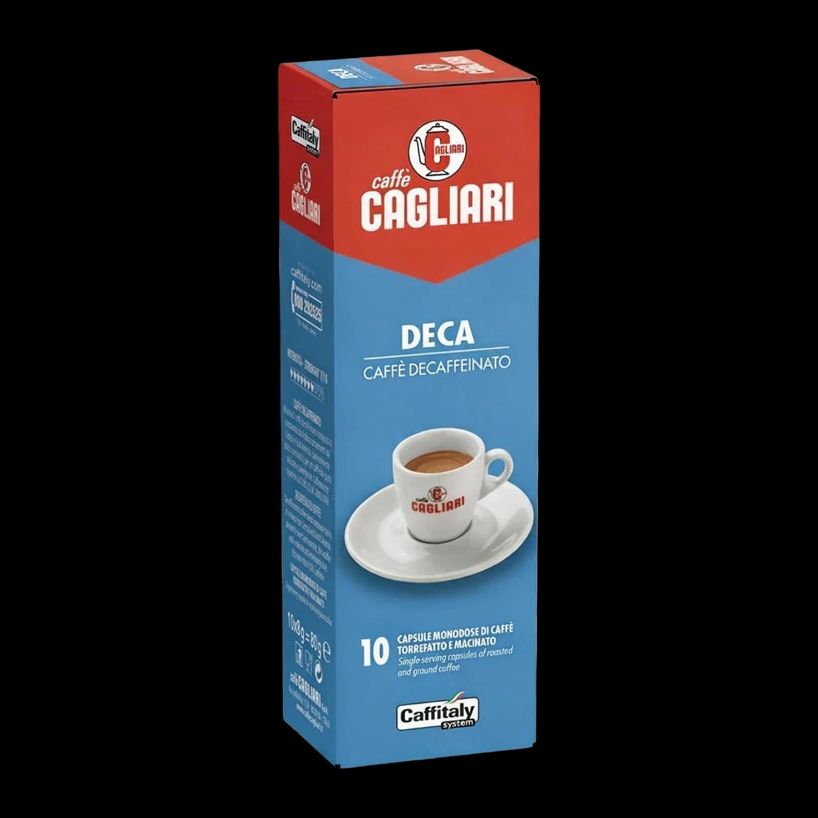 Caffitaly Cagliari Decaffeinated 10 Capsules | Caffitaly, image 1
