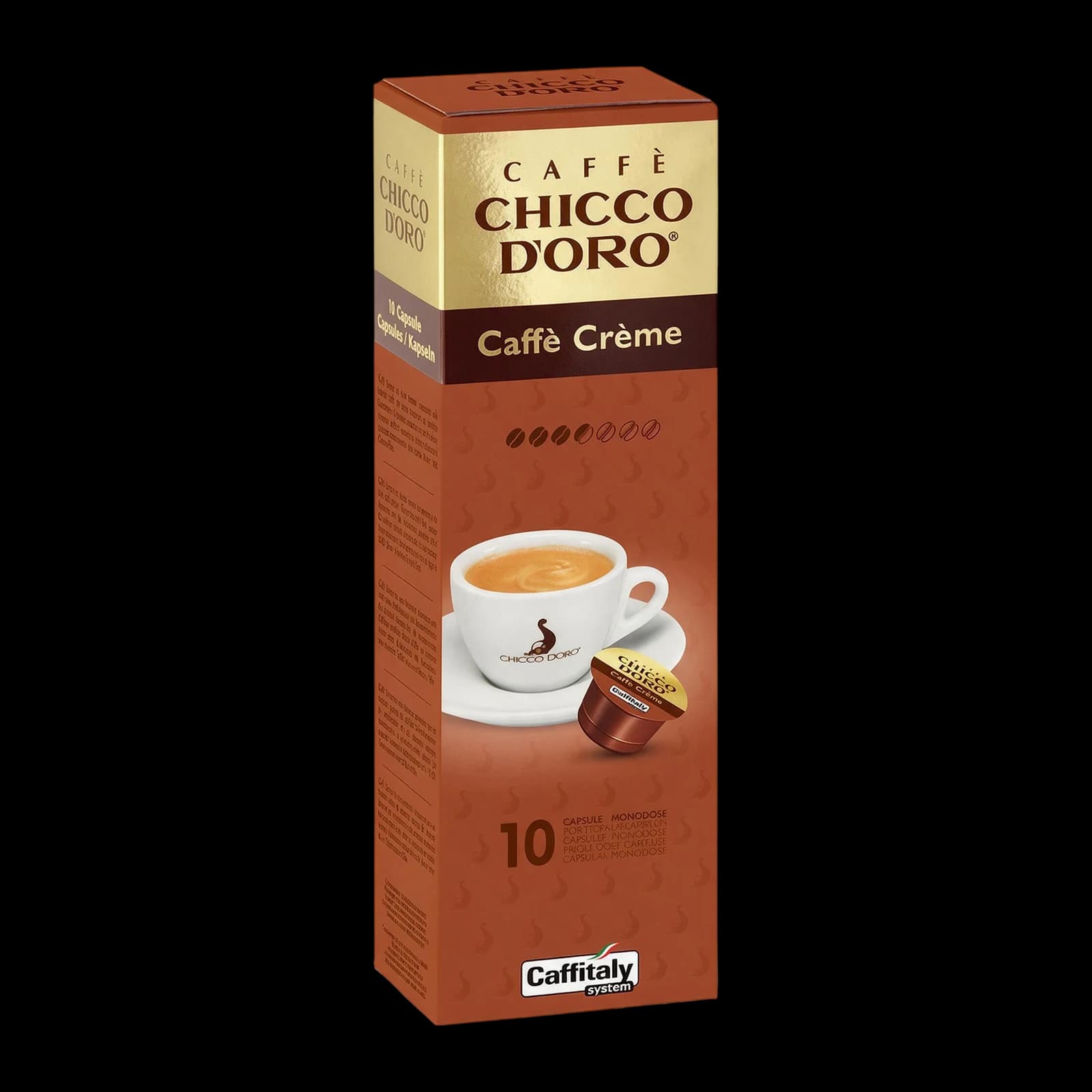Caffitaly Chicco d'Oro Caffè Crème 10 Capsules | Caffitaly, image 1