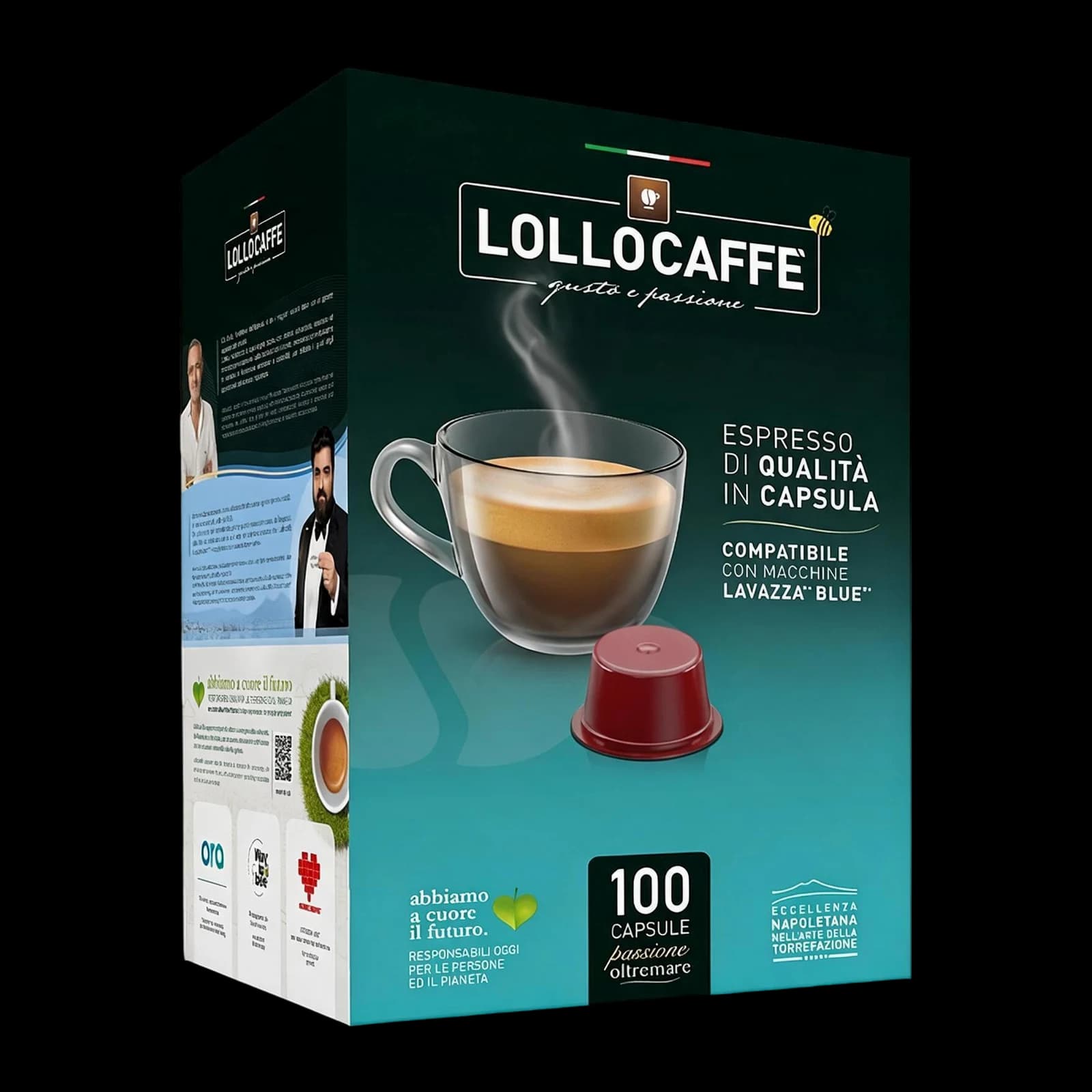 Lollo Dek 100 Capsules: Decaffeinated | Lavazza Blue, image 1