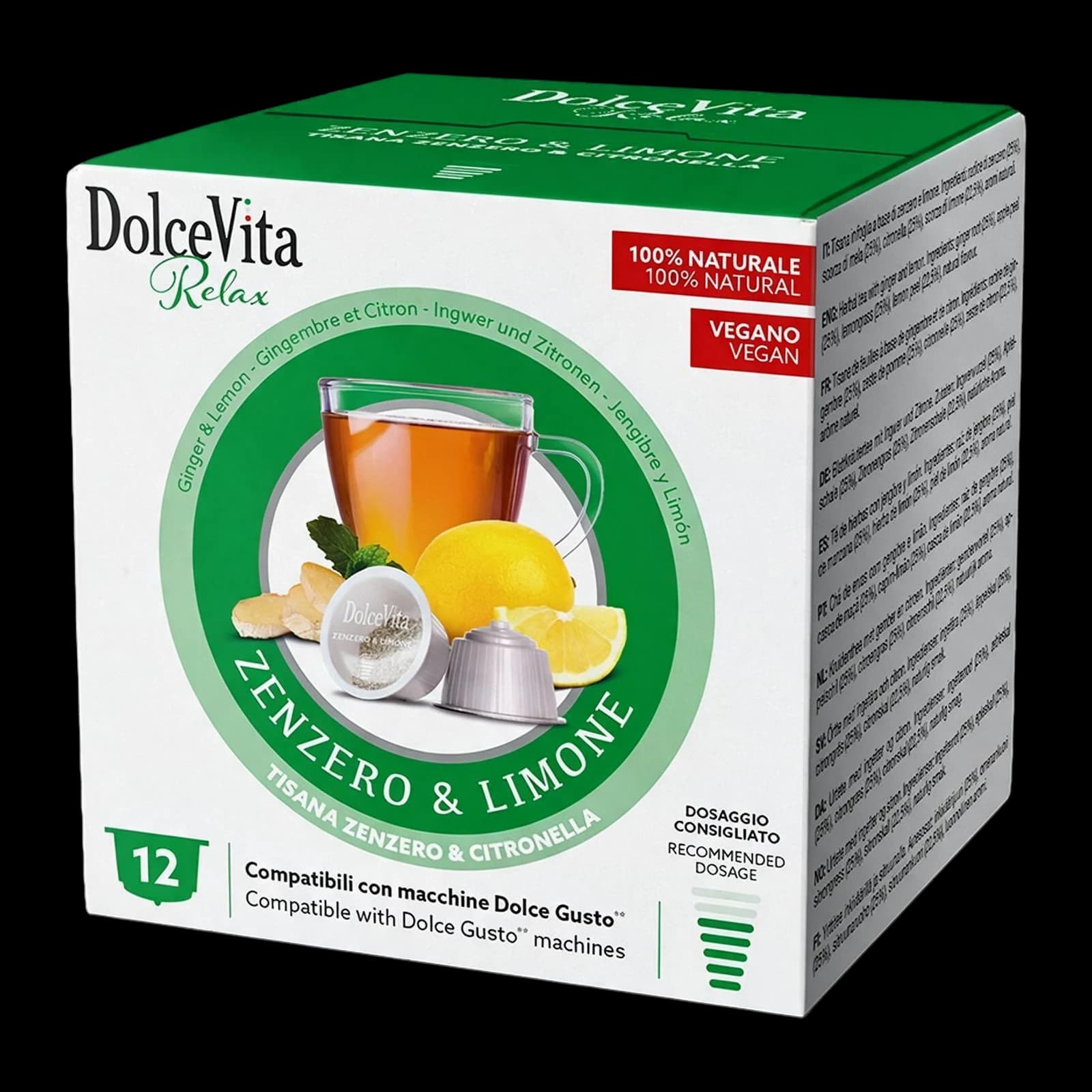 Dolce Vita Ginger and Lemon 12 Capsules | Dolce Gusto