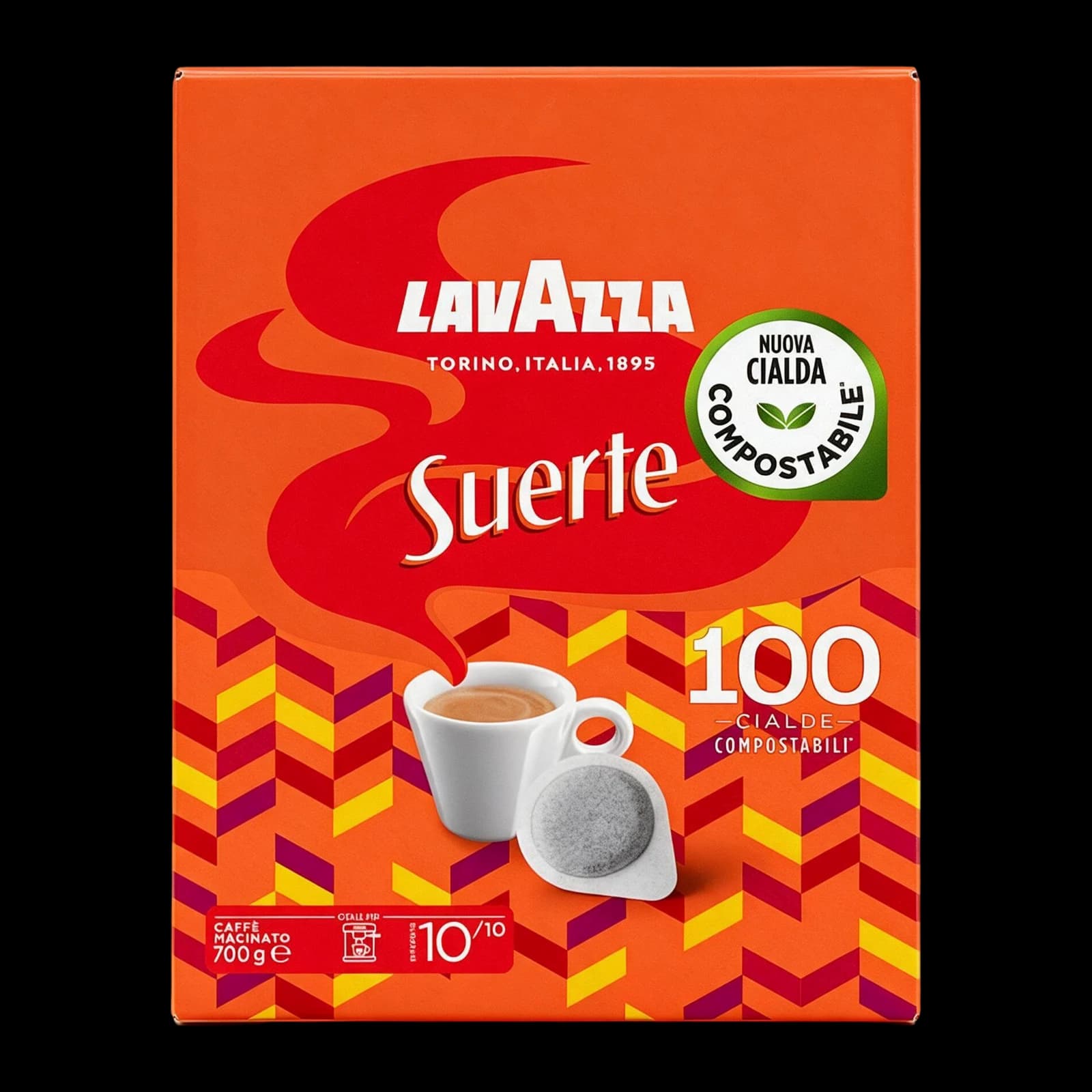 Lavazza Suerte 100 Pods: 100% Robusta Blend | ESE 44 mm, image 1