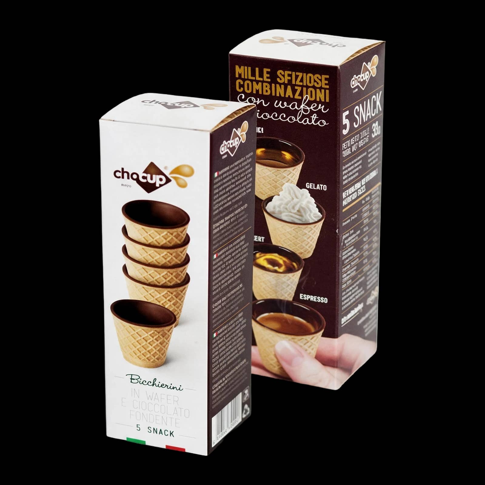 Foodrinks Wafer and Chocolate Glasses 35ml | Dolci